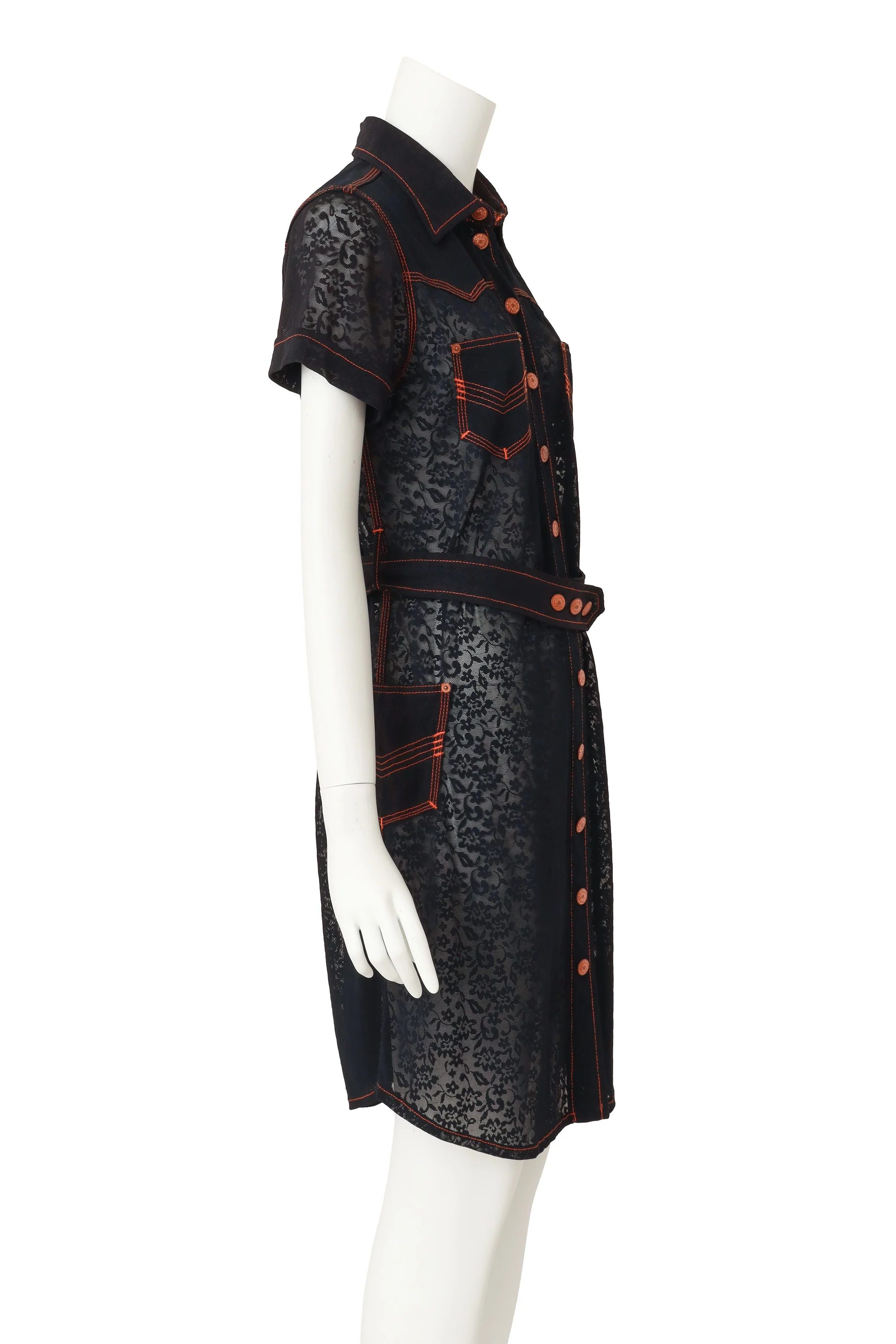 Lace Shirt Dress - Image 4