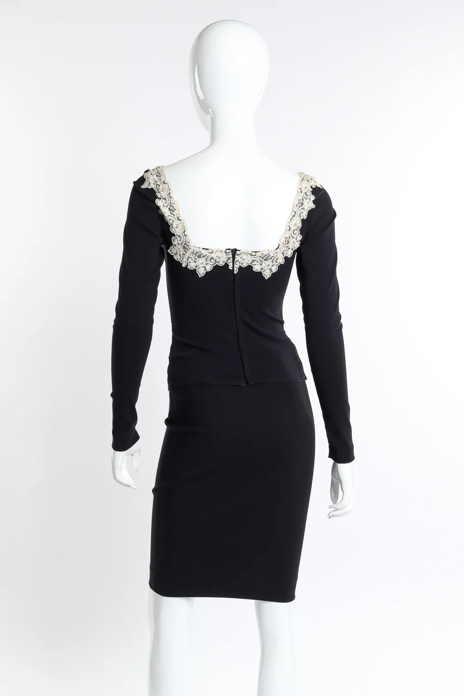 Lace Trim Corset & Skirt Set - Image 3