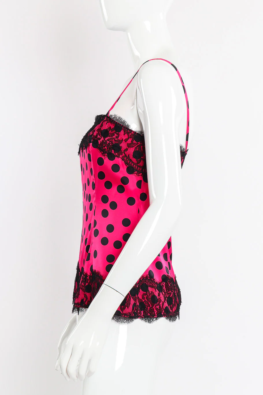 Lace Trim Dot Camisole - Image 2