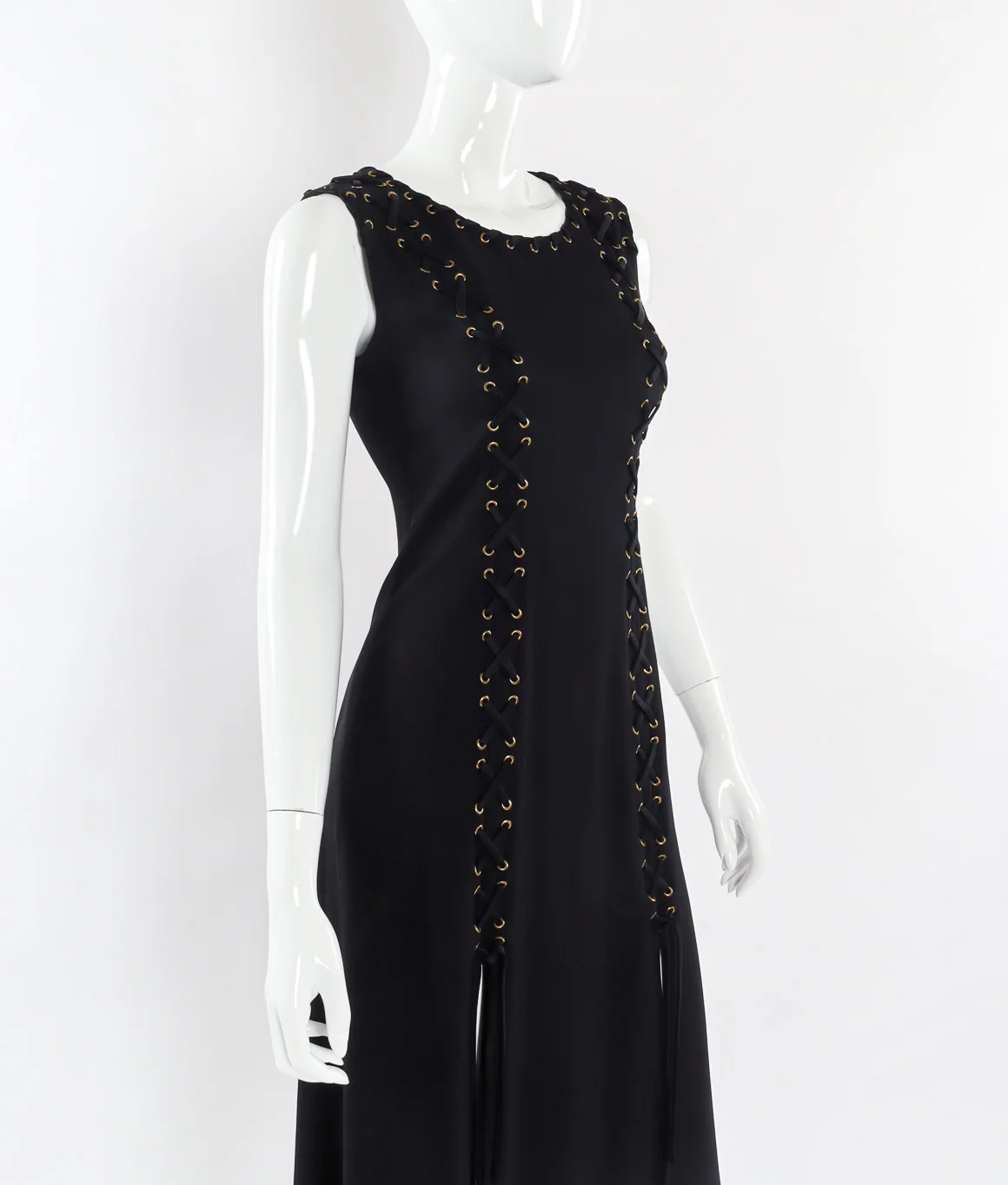 Lace Up Grommet Dress - Image 2