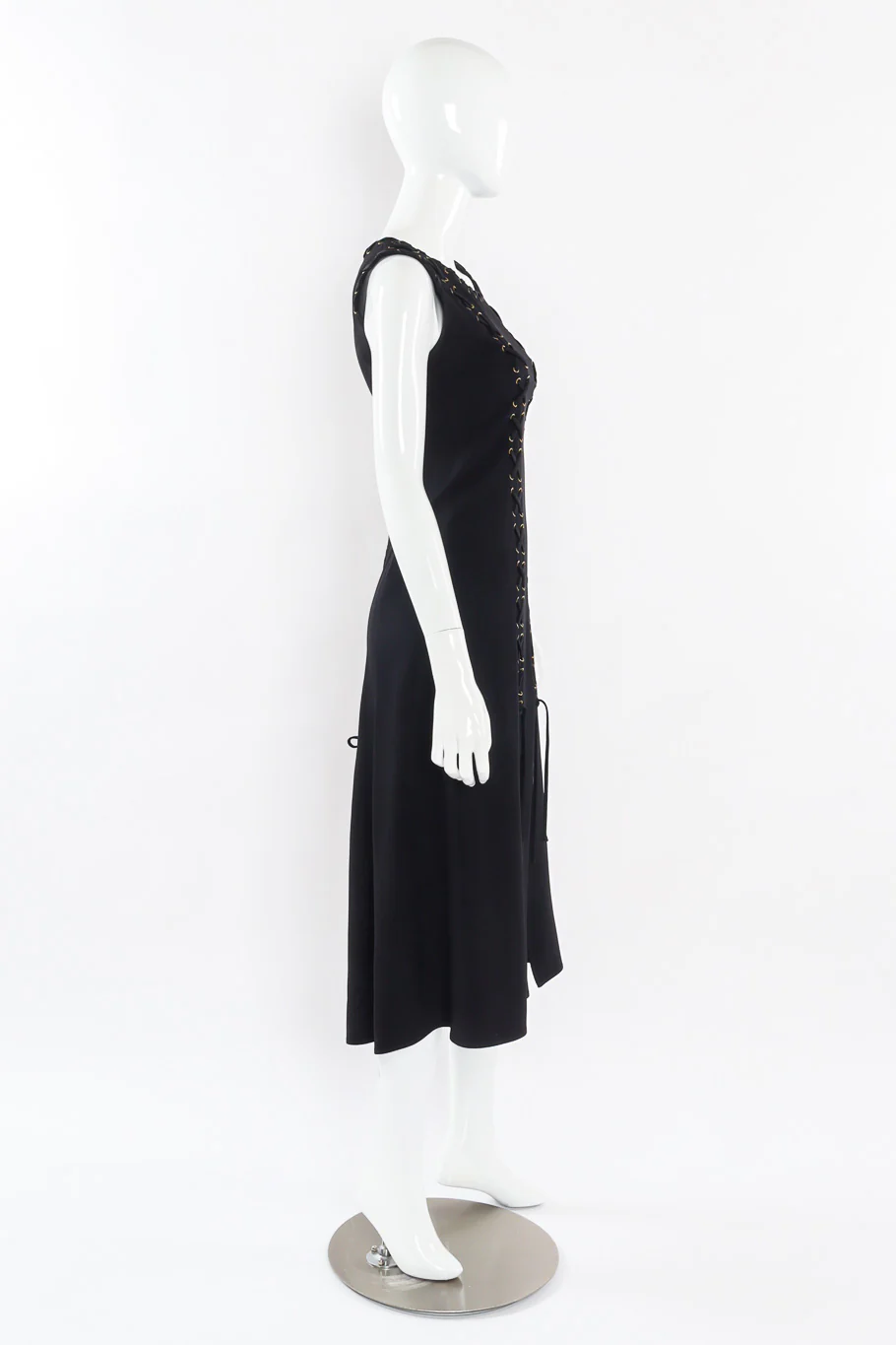 Lace Up Grommet Dress - Image 3
