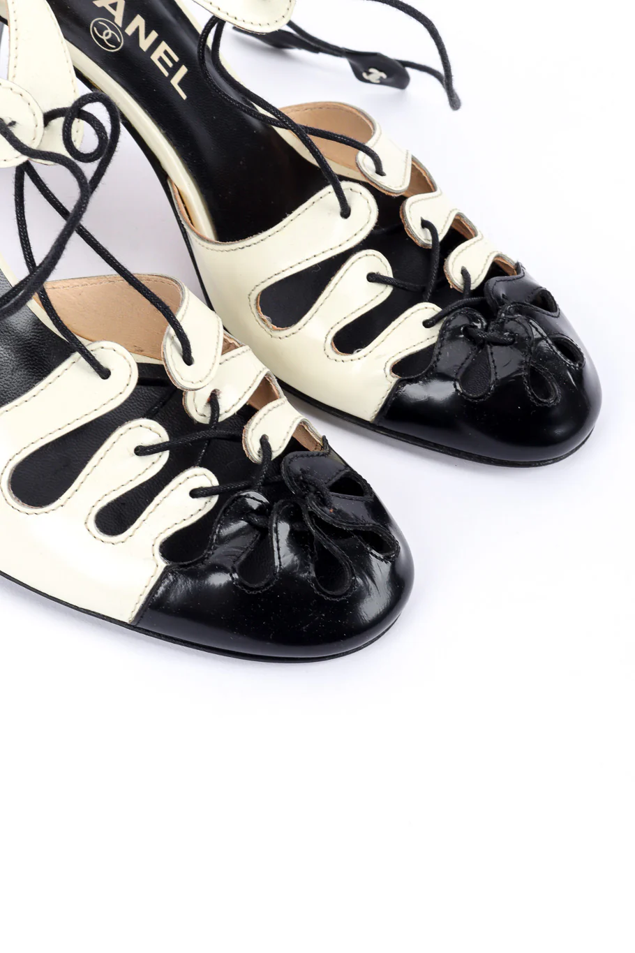 Lace Up Spectator Heels - Image 6