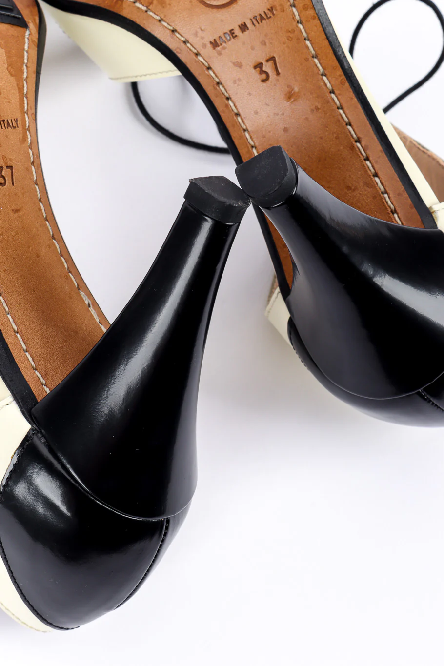 Lace Up Spectator Heels - Image 9