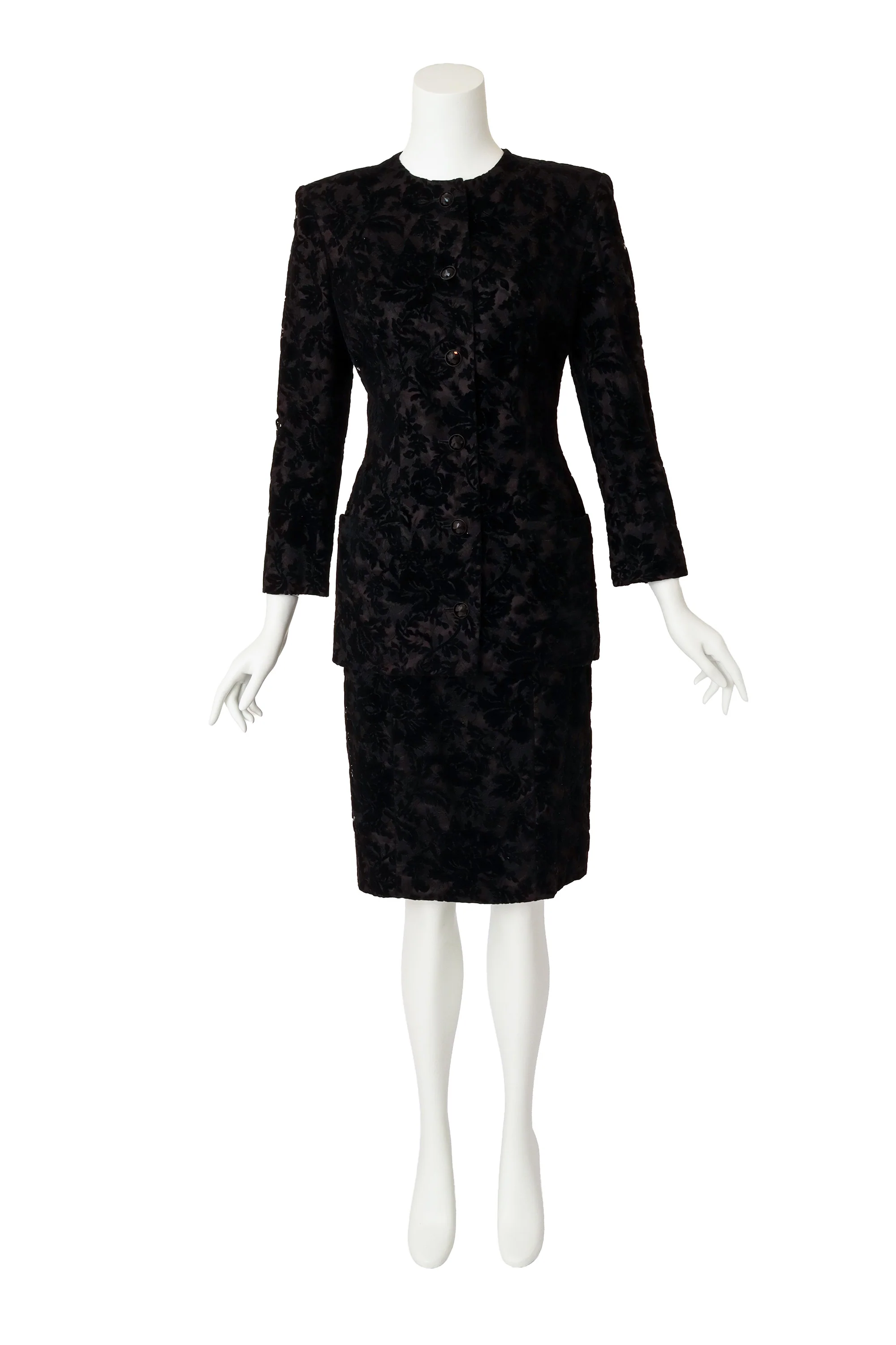 Velvet Lace Jacket & Skirt Set