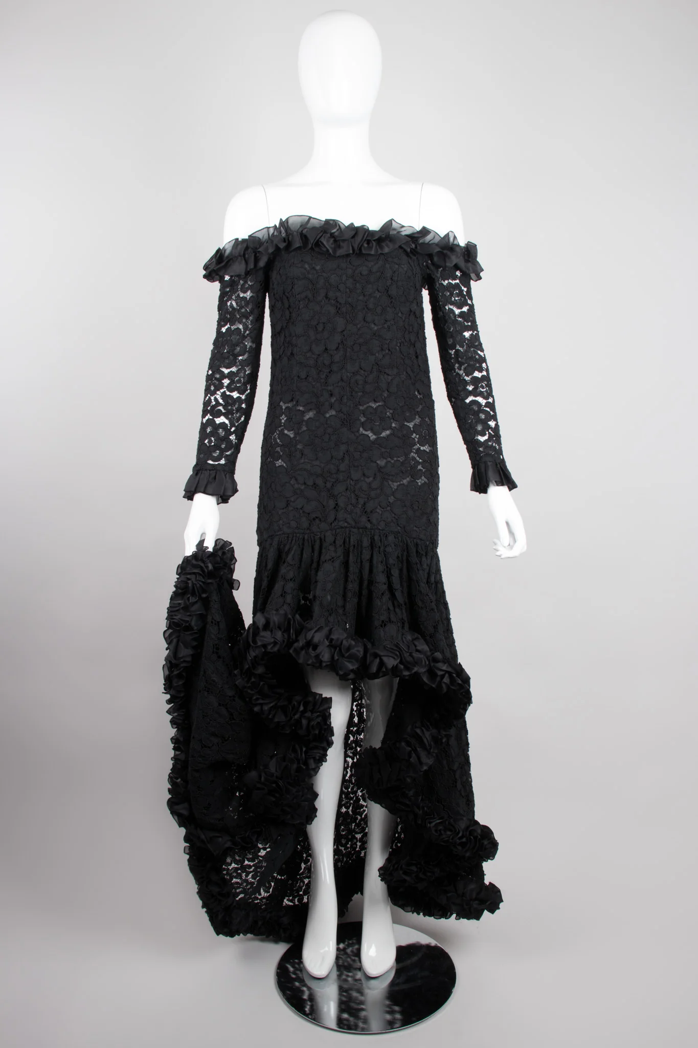 Lace Waterfall Gown - Image 3