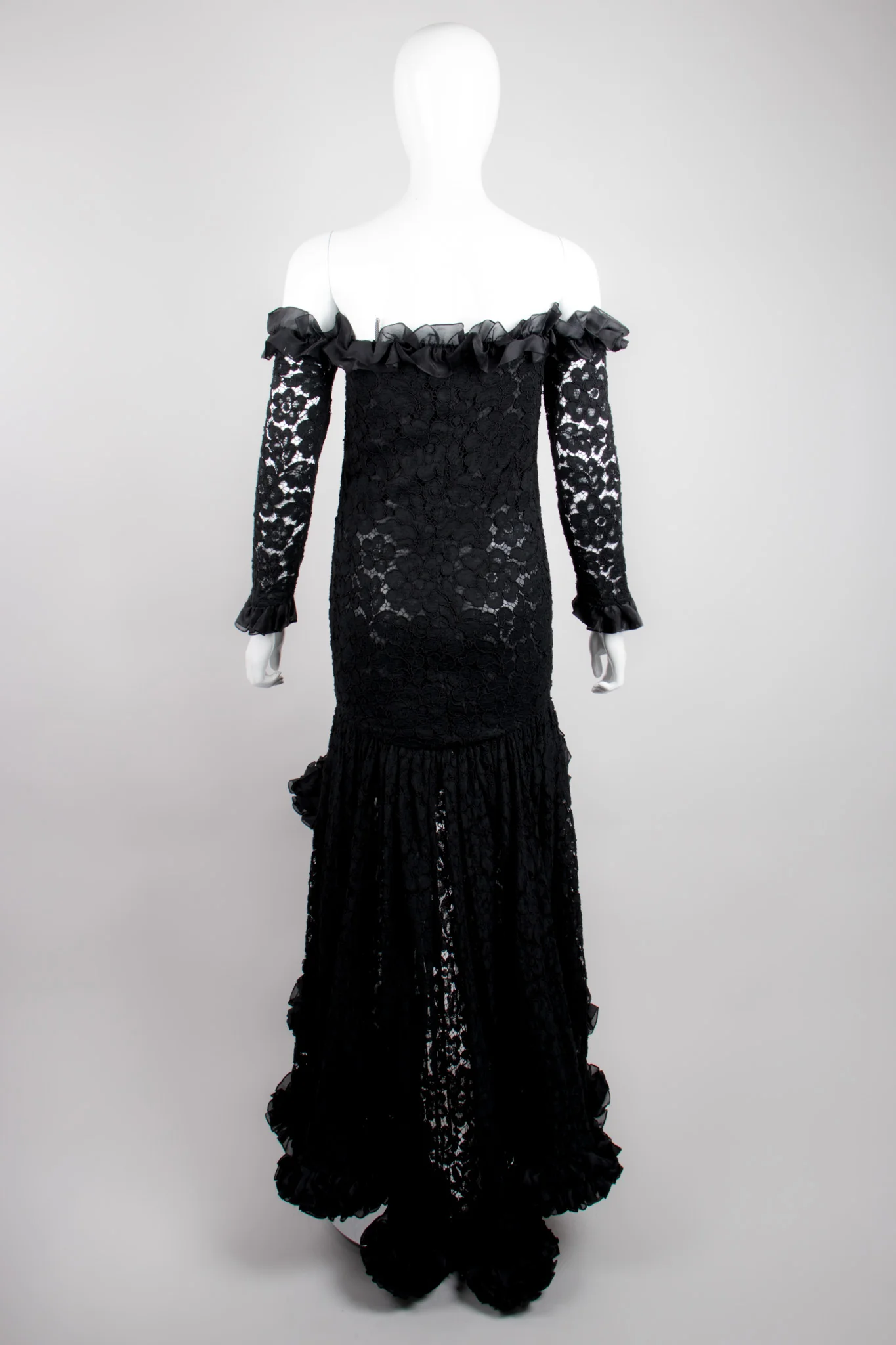 Lace Waterfall Gown - Image 8