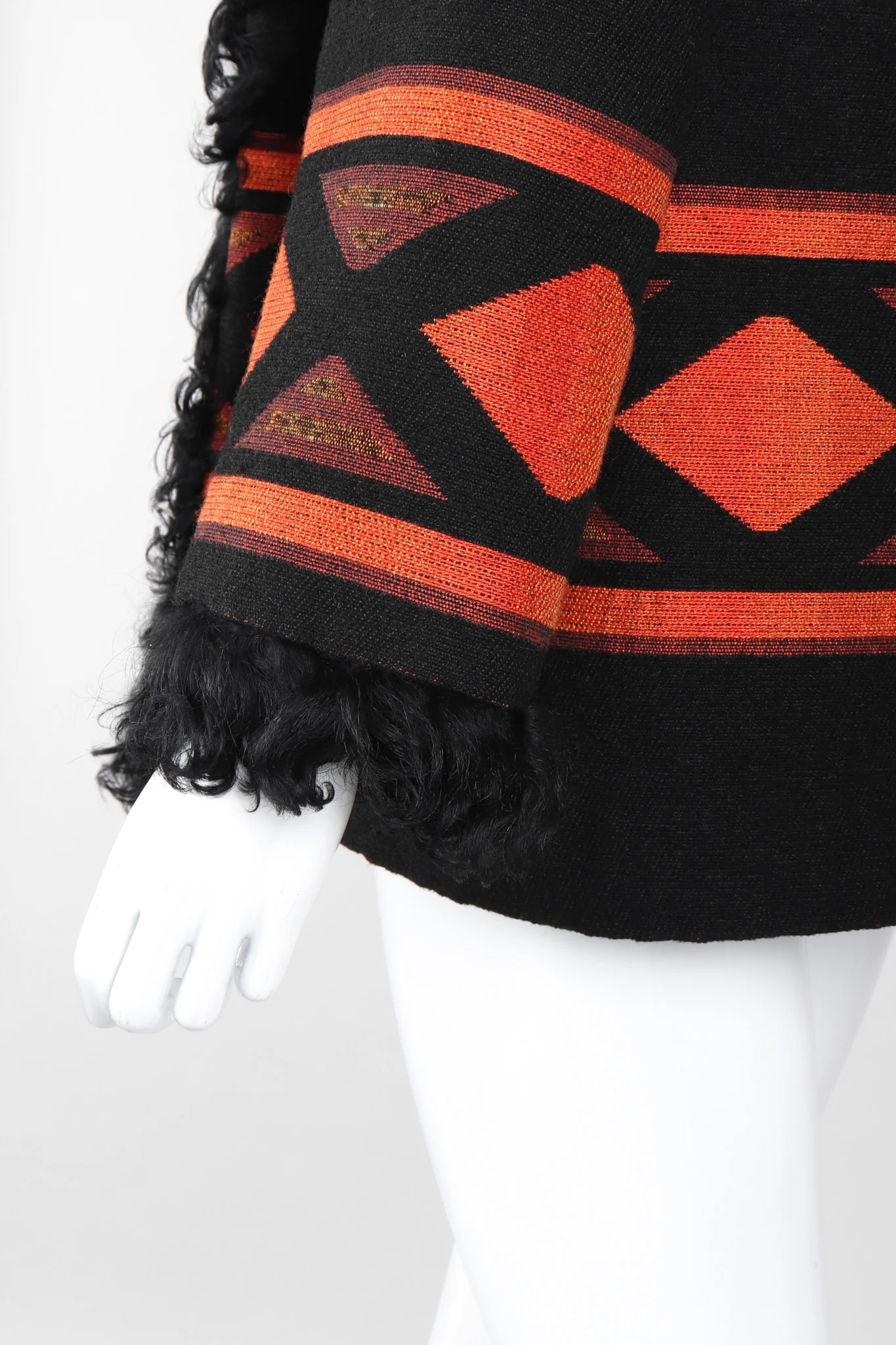 Lamb Collar Tapestry Coat - Image 10
