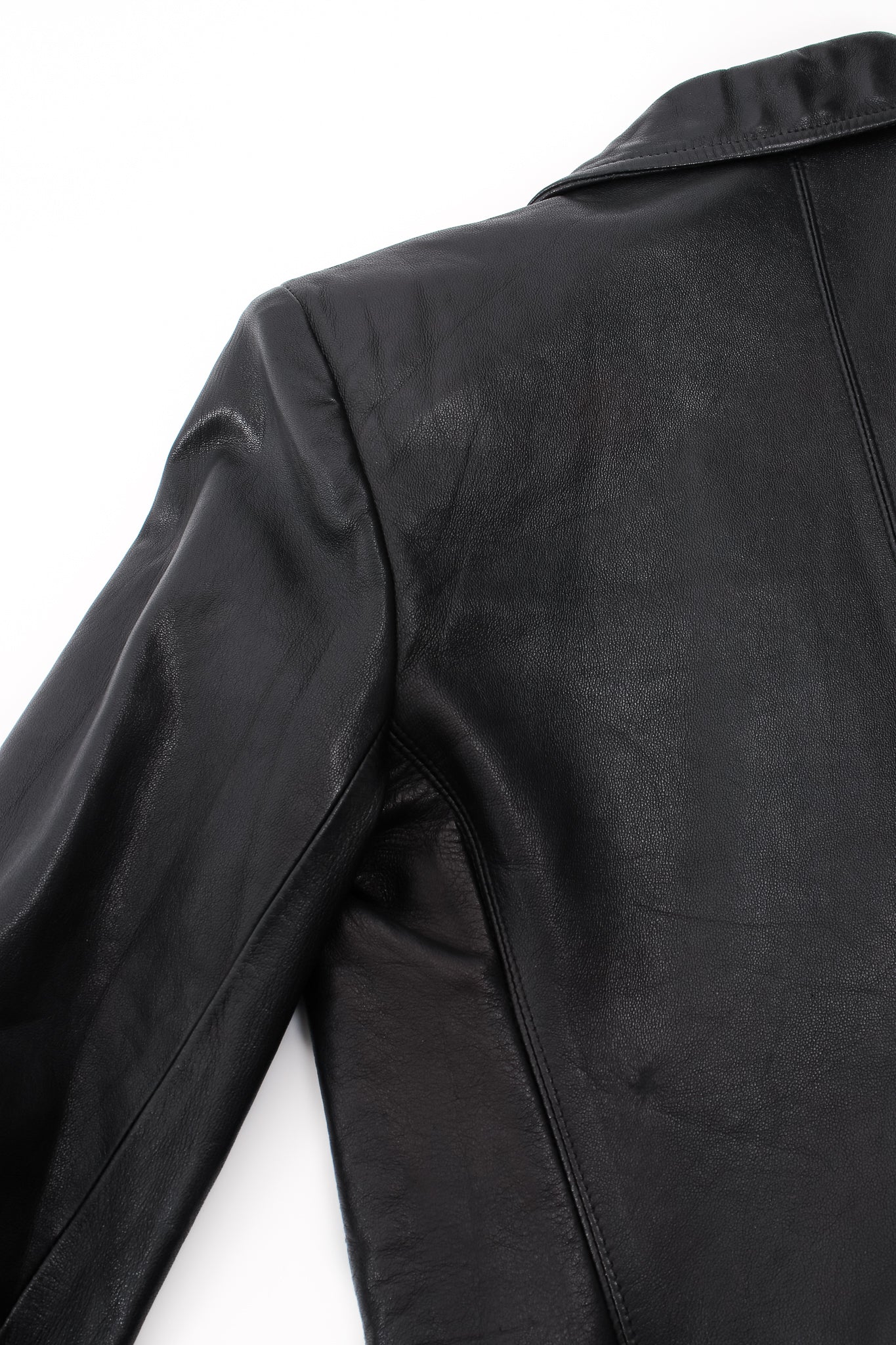 Lambskin Leather Blazer - Image 19