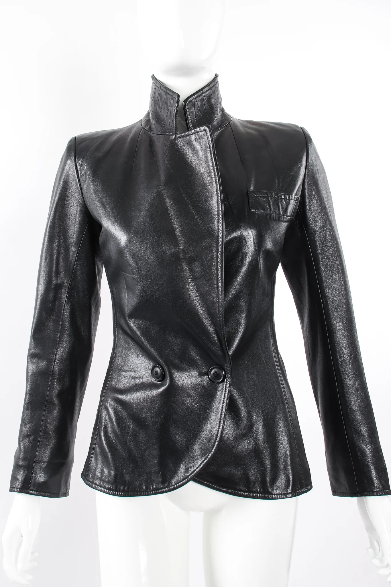 Lambskin Leather Blazer - Image 4