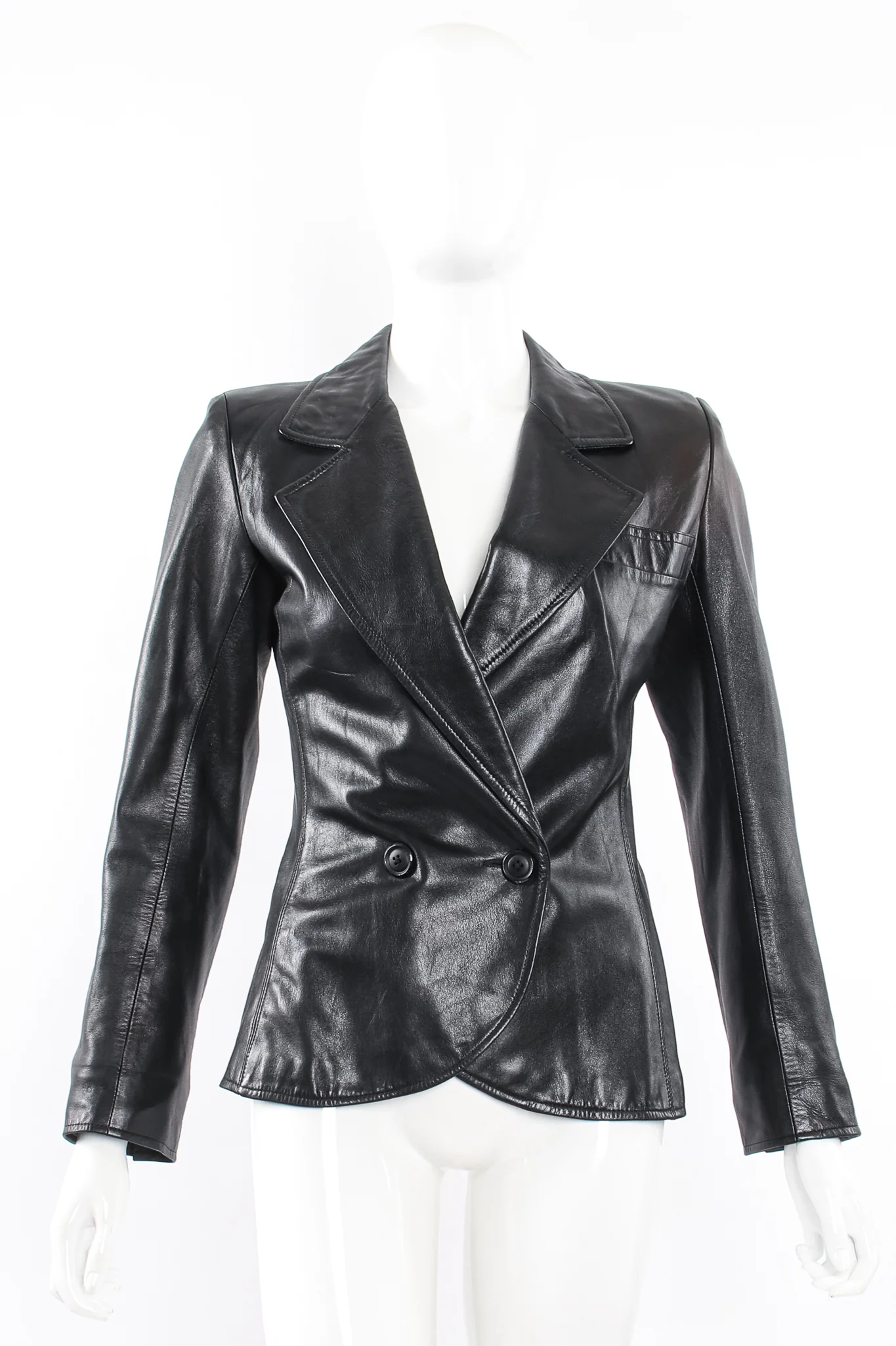 Lambskin Leather Blazer - Image 5