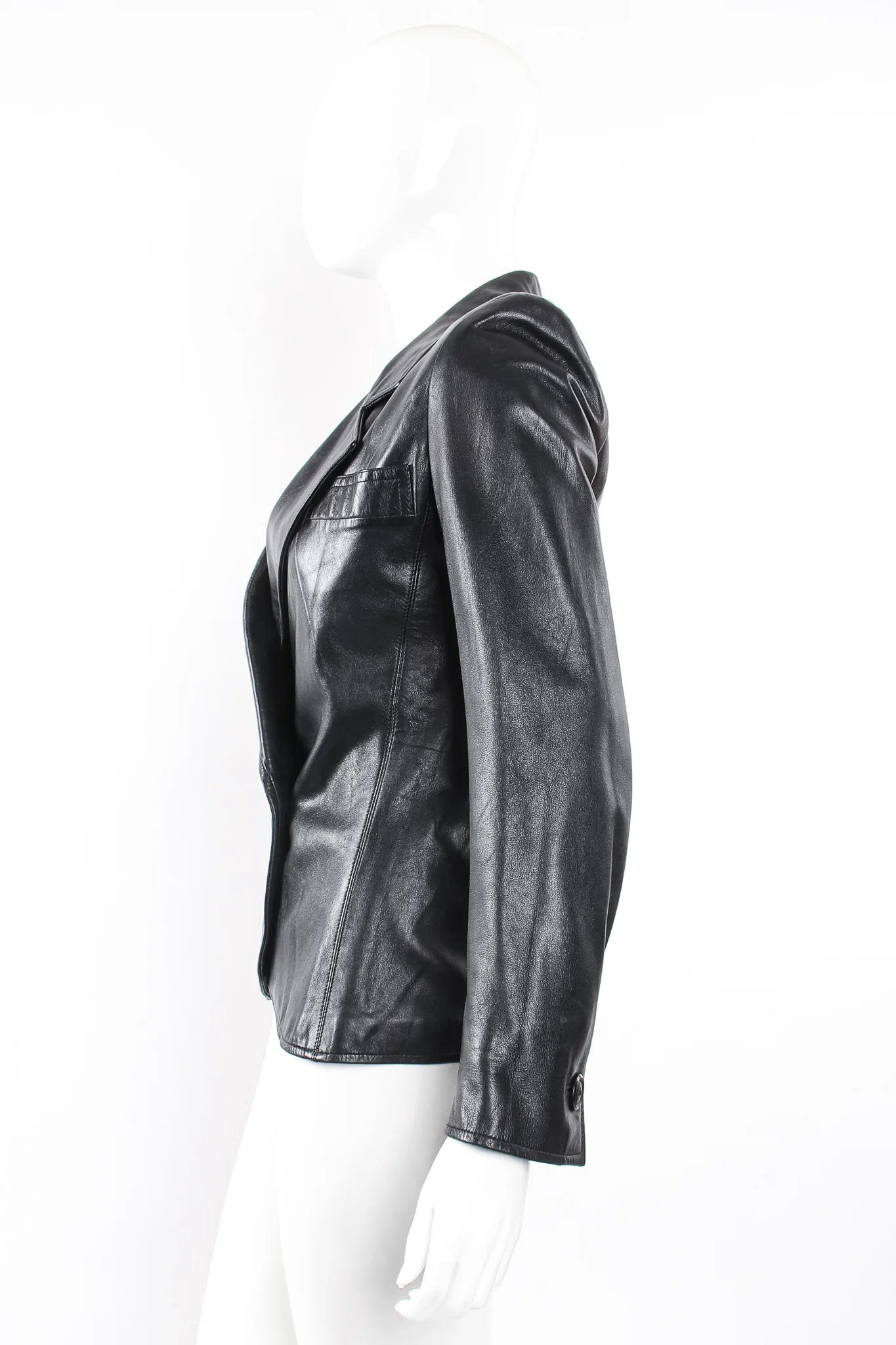 Lambskin Leather Blazer - Image 7