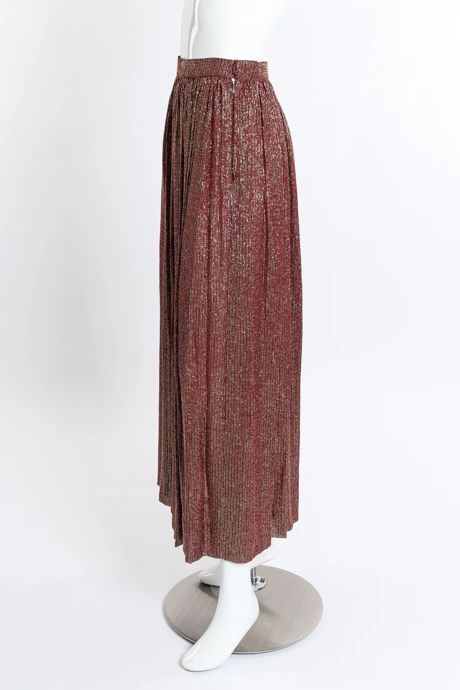Lamé Blouse & Pleated Skirt Set - Image 12
