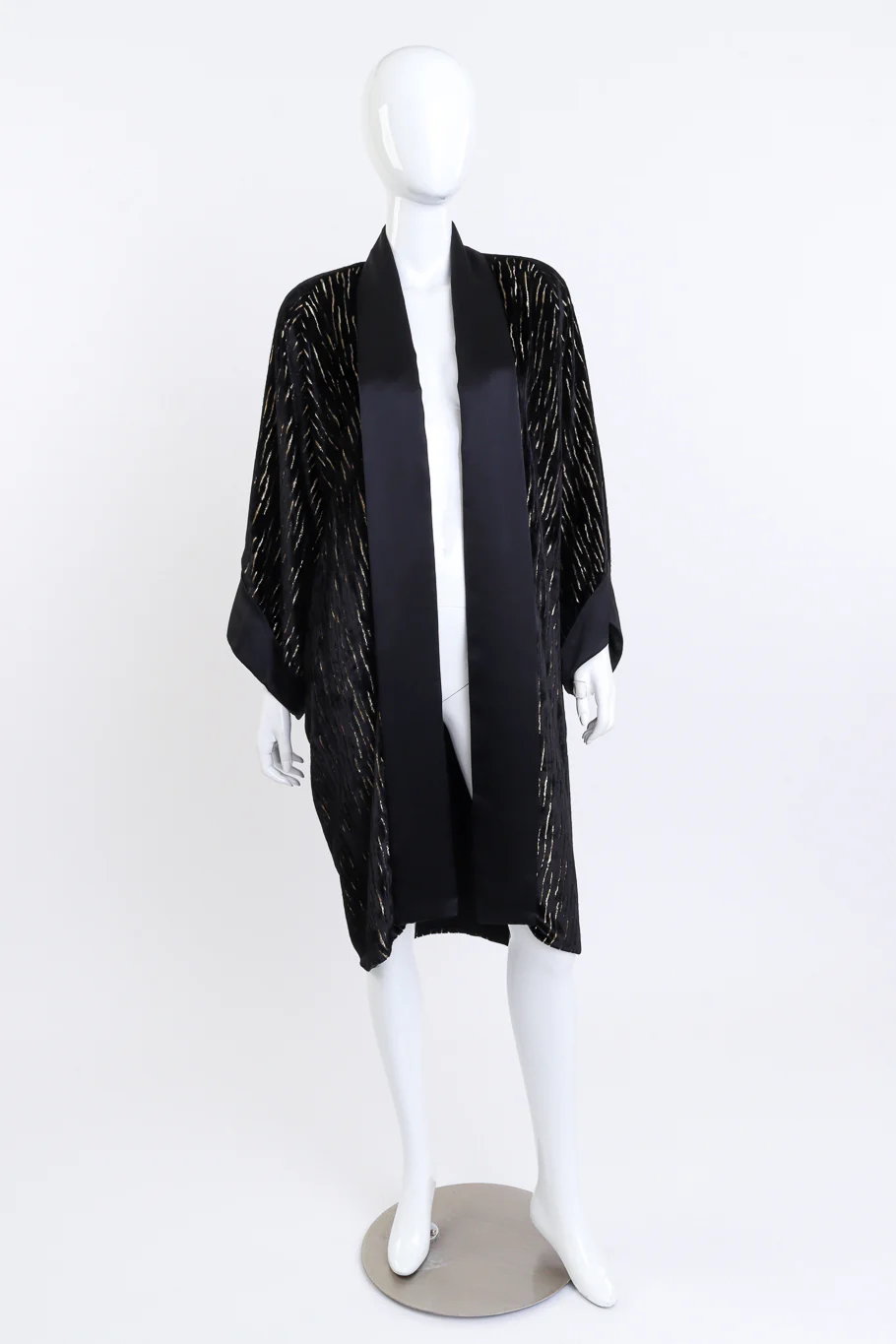 Lamé Burnout Kimono Jacket