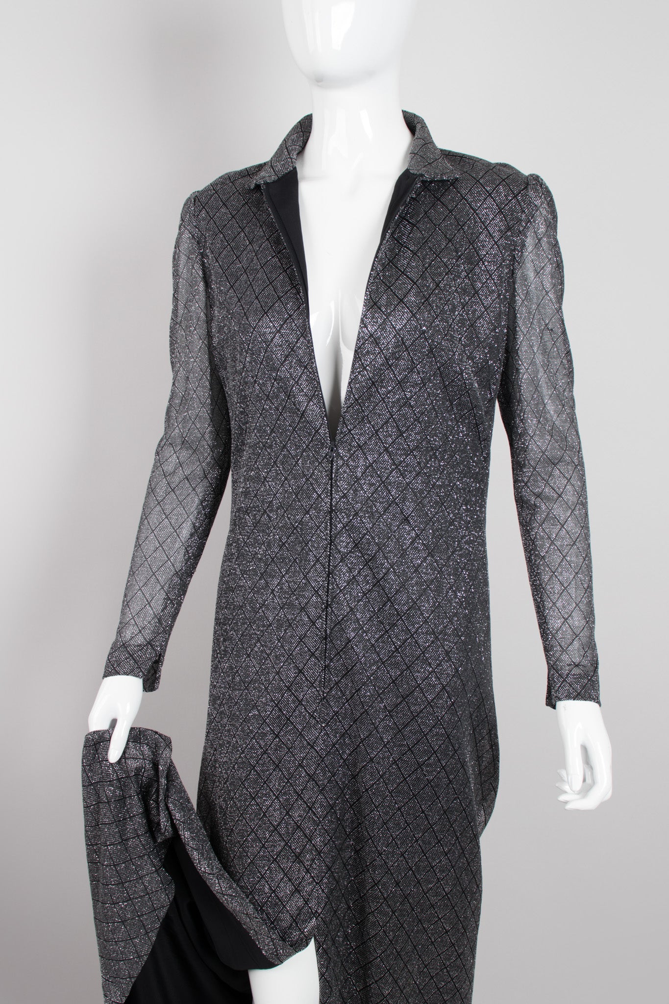 Lamé Diamond Dot Dress - Image 7
