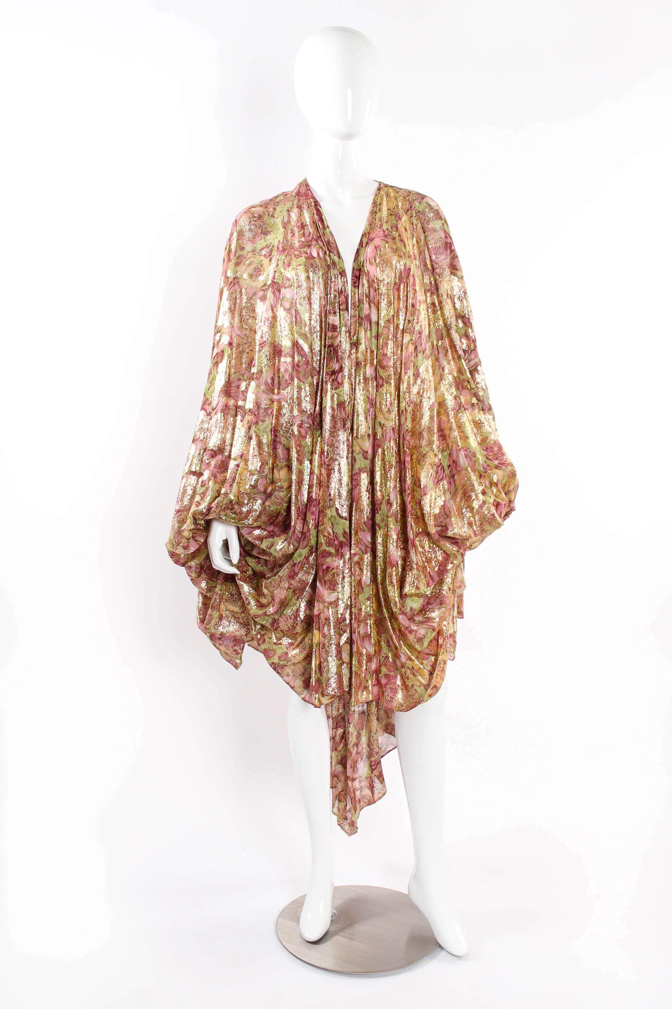 Lamé Foliage Duster Robe - Image 3