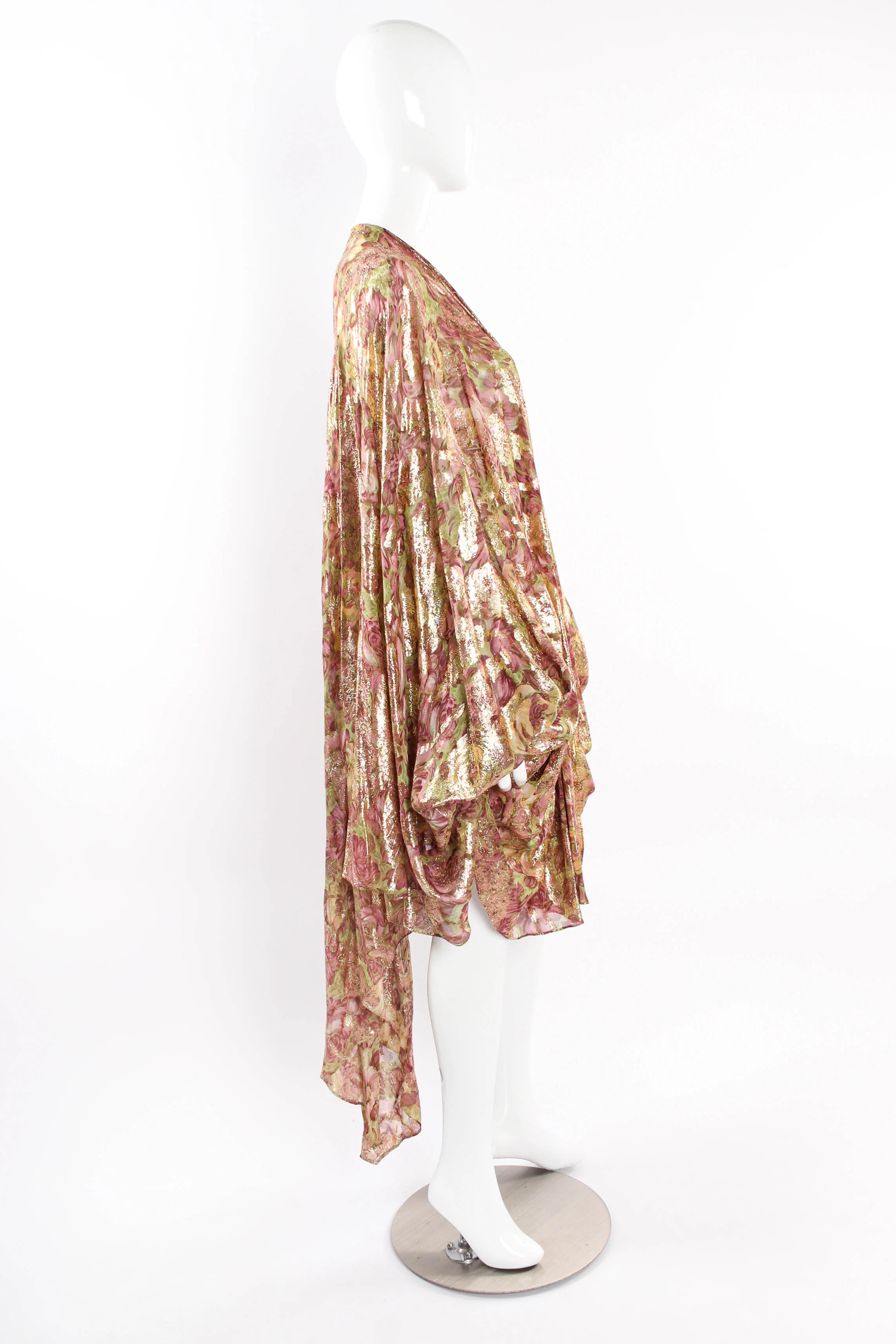 Lamé Foliage Duster Robe - Image 4