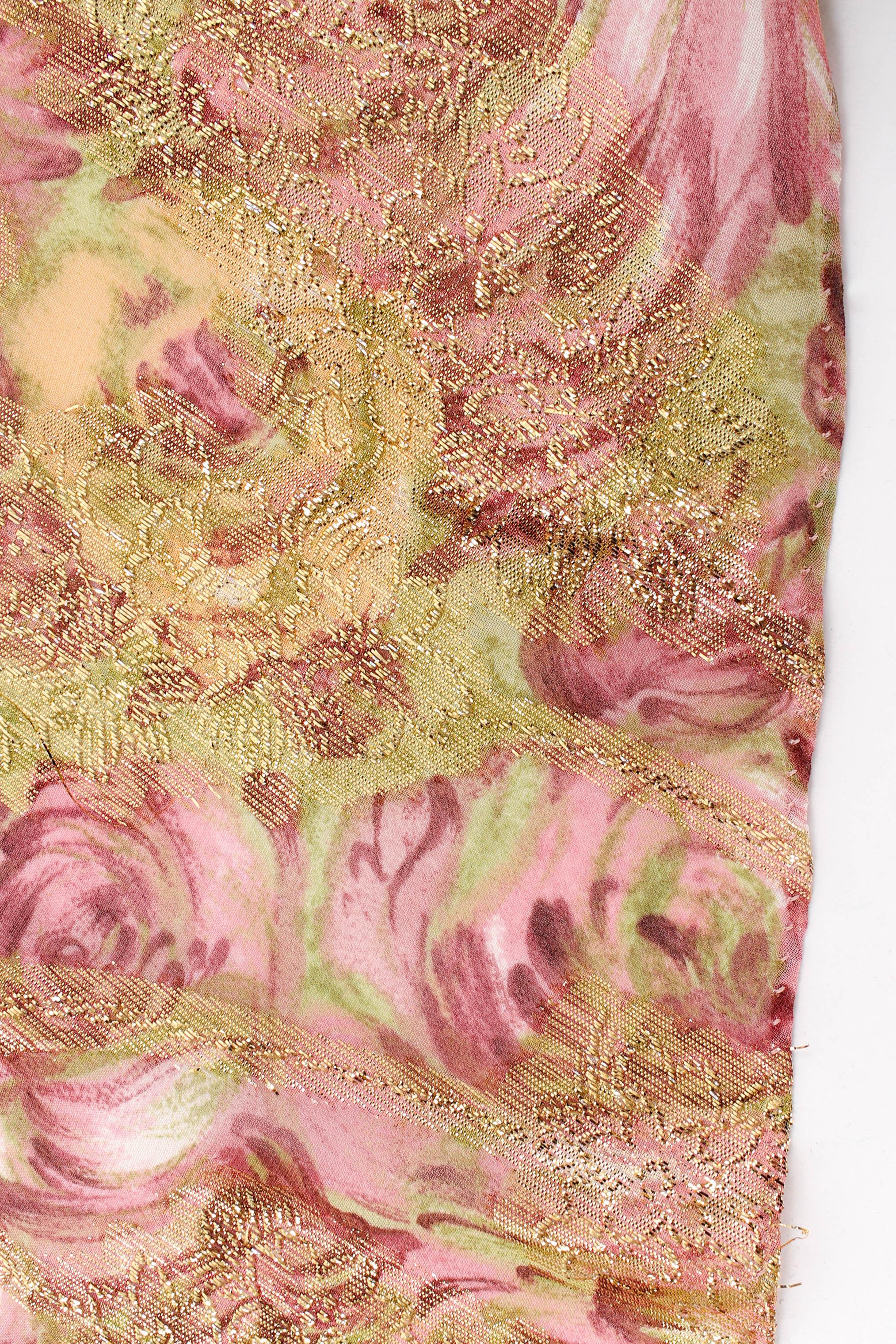 Lamé Foliage Duster Robe - Image 6