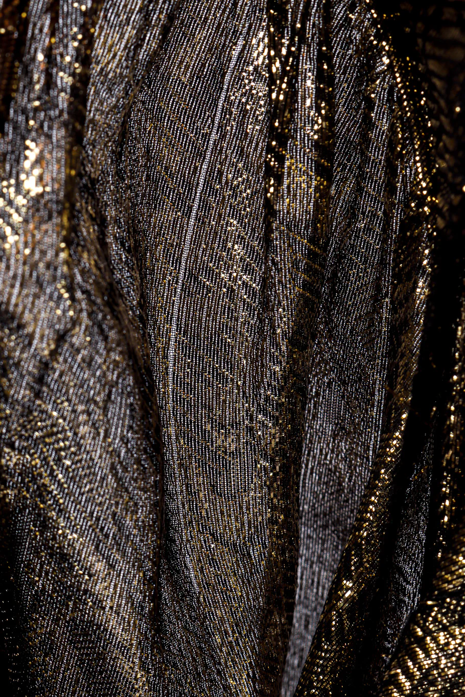 Lamé Jacquard Blouse & Skirt Set - Image 10