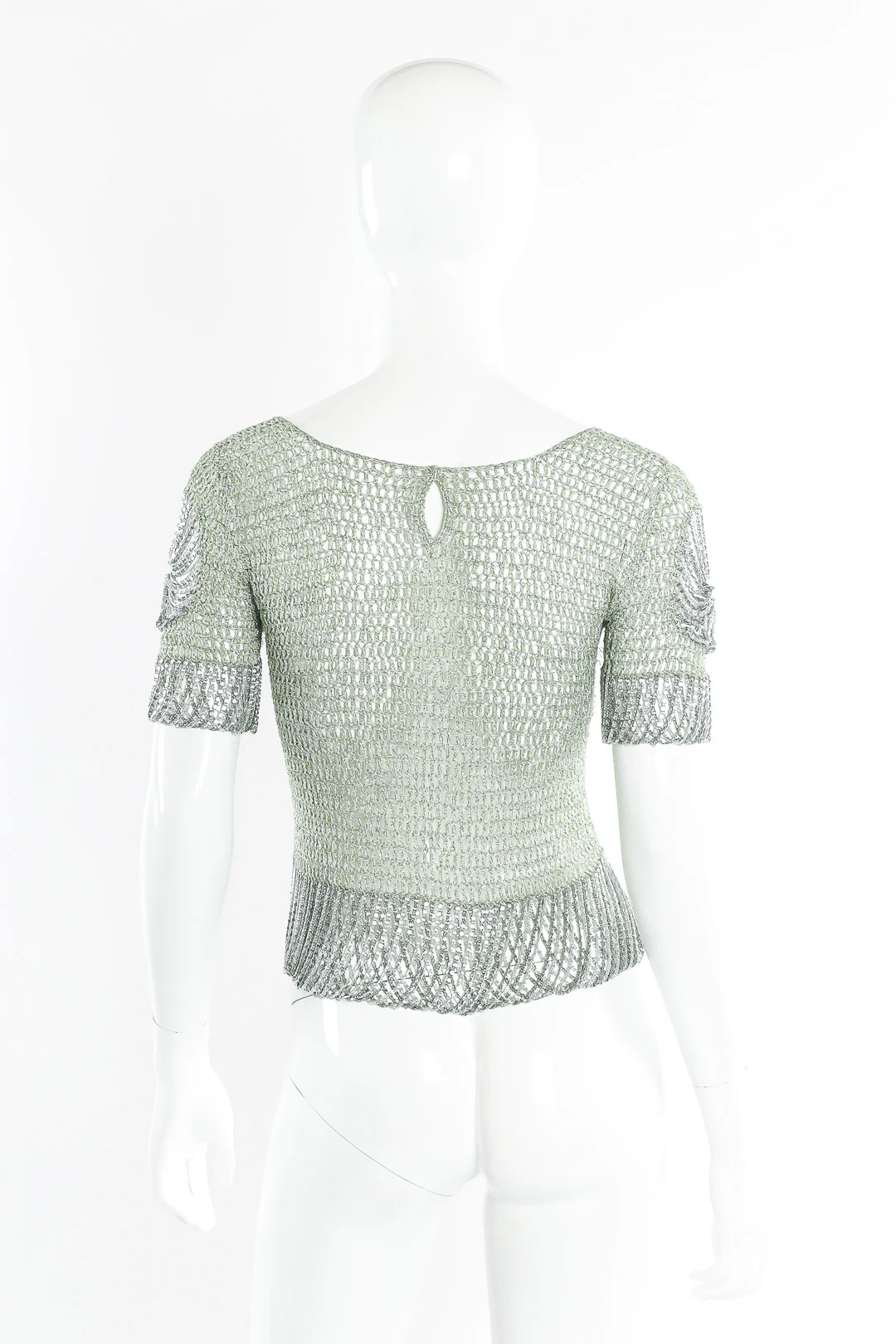 Lamé Knit Chainmail Top - Image 5