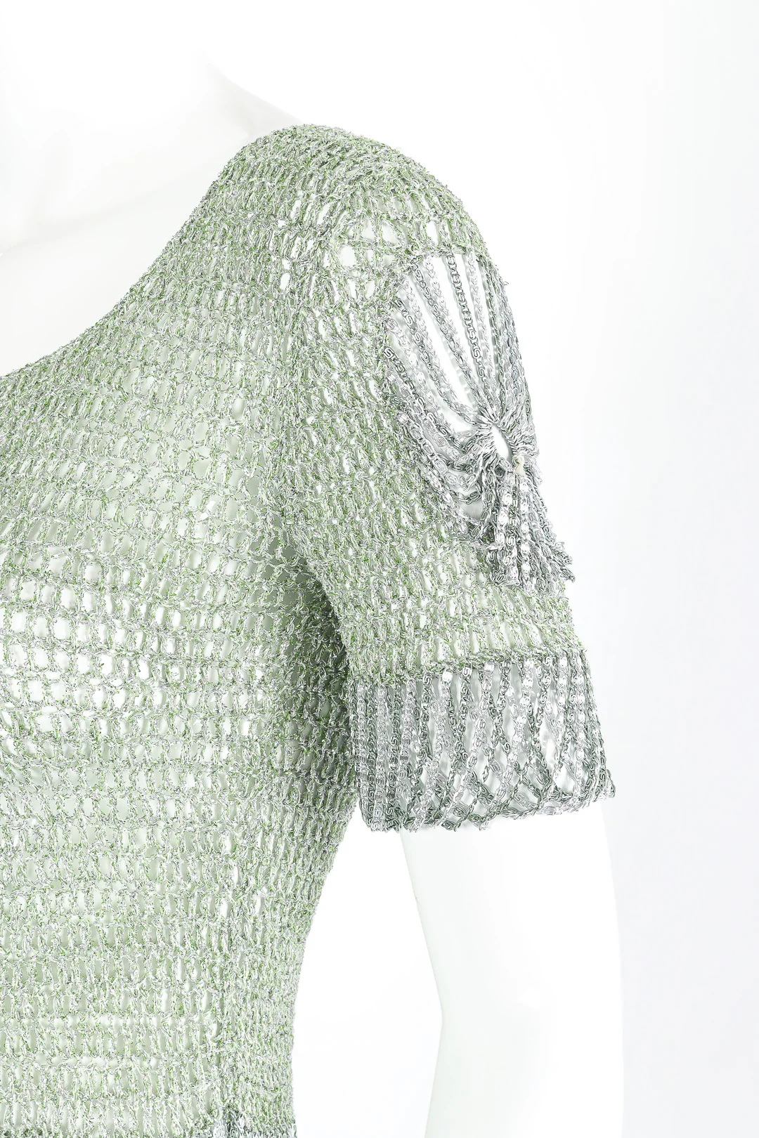 Lamé Knit Chainmail Top - Image 6