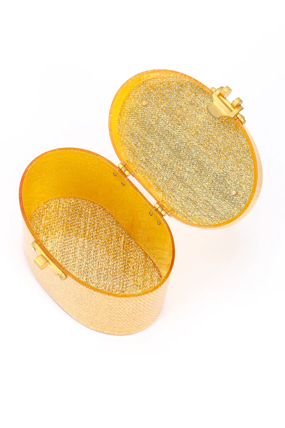 Lamé Lucite Box Bag - Image 5