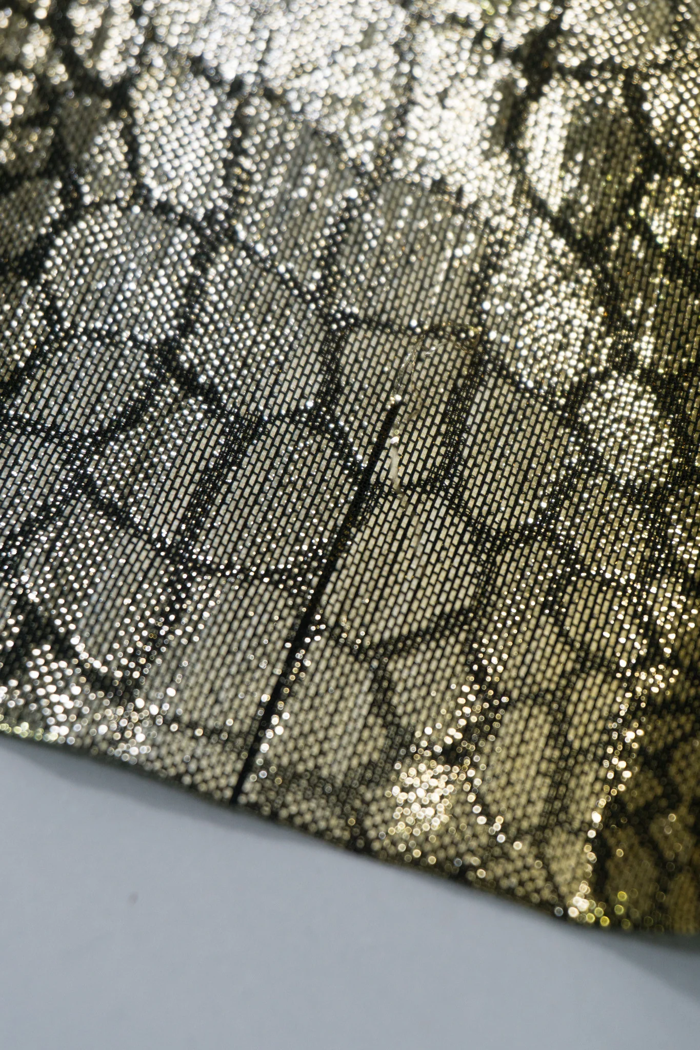 Mixed Metallics Gathered Waist Top - Image 11