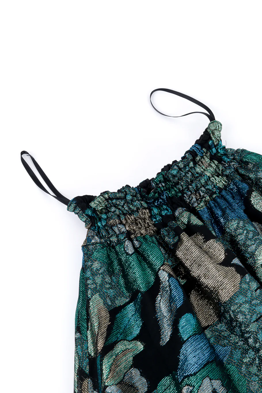 Lamé Ruffle Blouse & Skirt Set - Image 11