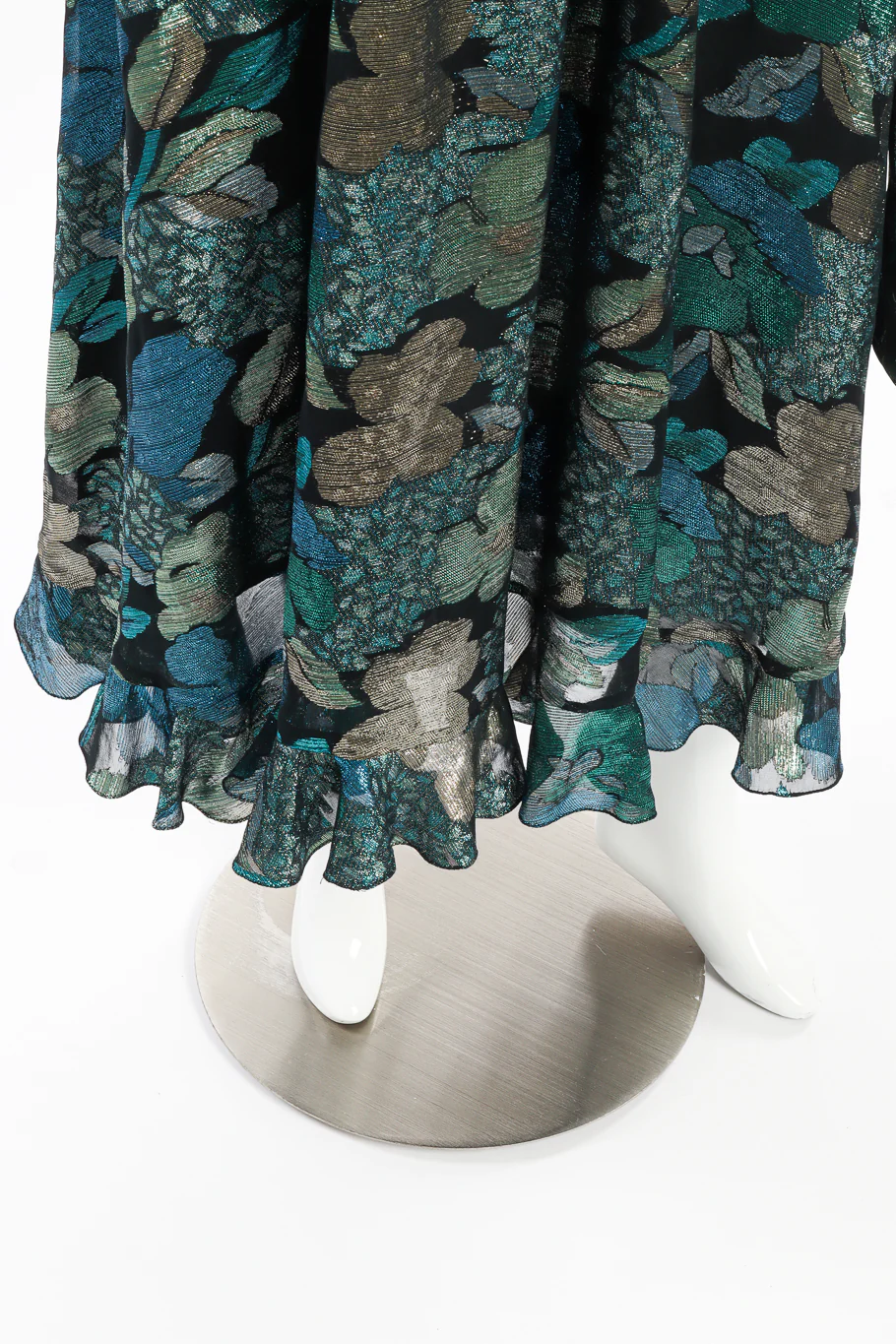 Lamé Ruffle Blouse & Skirt Set - Image 8