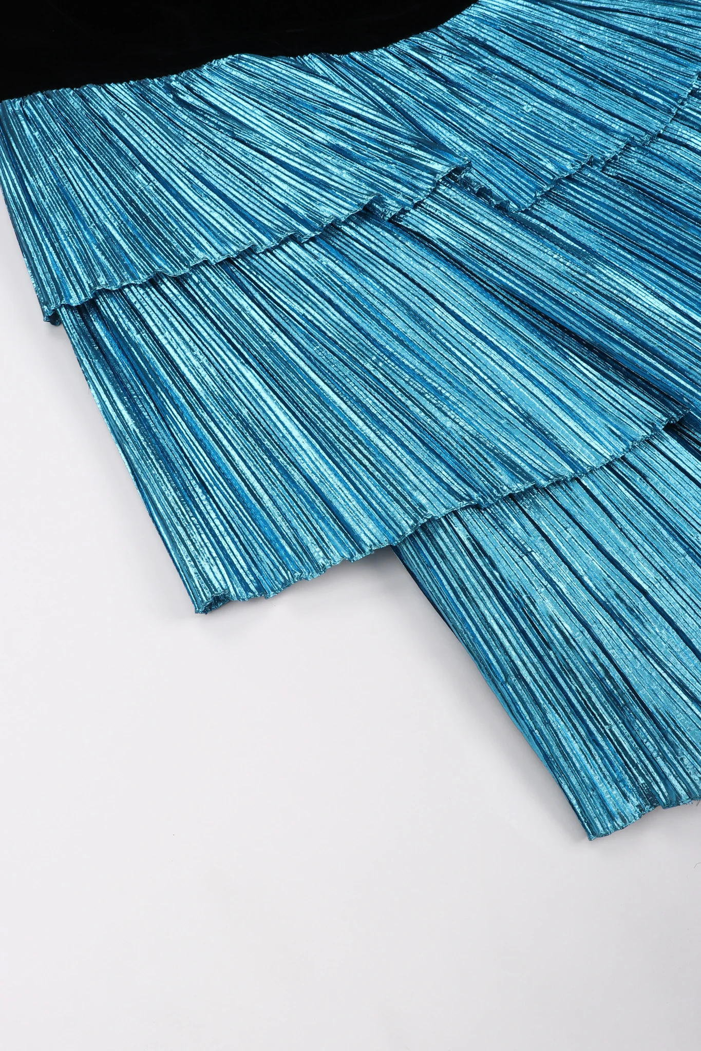Lamé Ruffle One-Shoulder Gown - Image 14