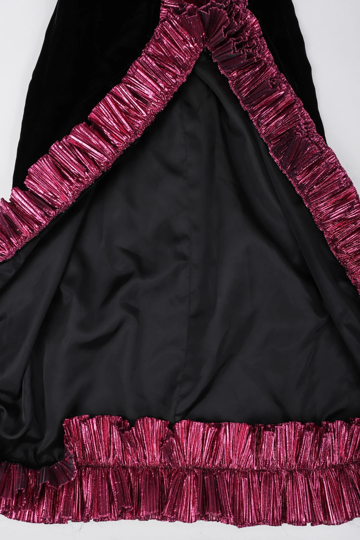 Lamé Ruffle Strap Gown - Image 13