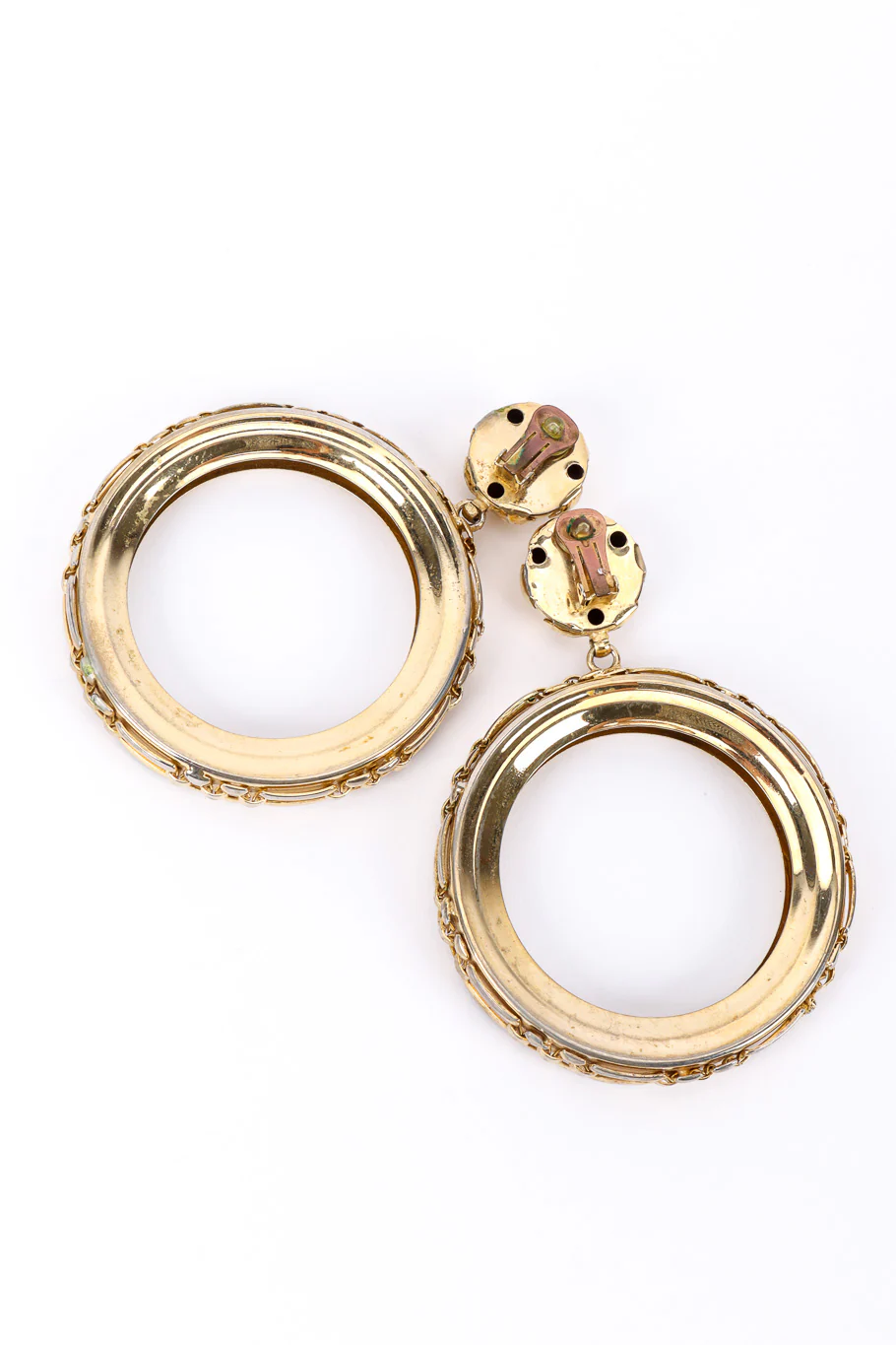 Large Hoop Drop Earrings - Image 5