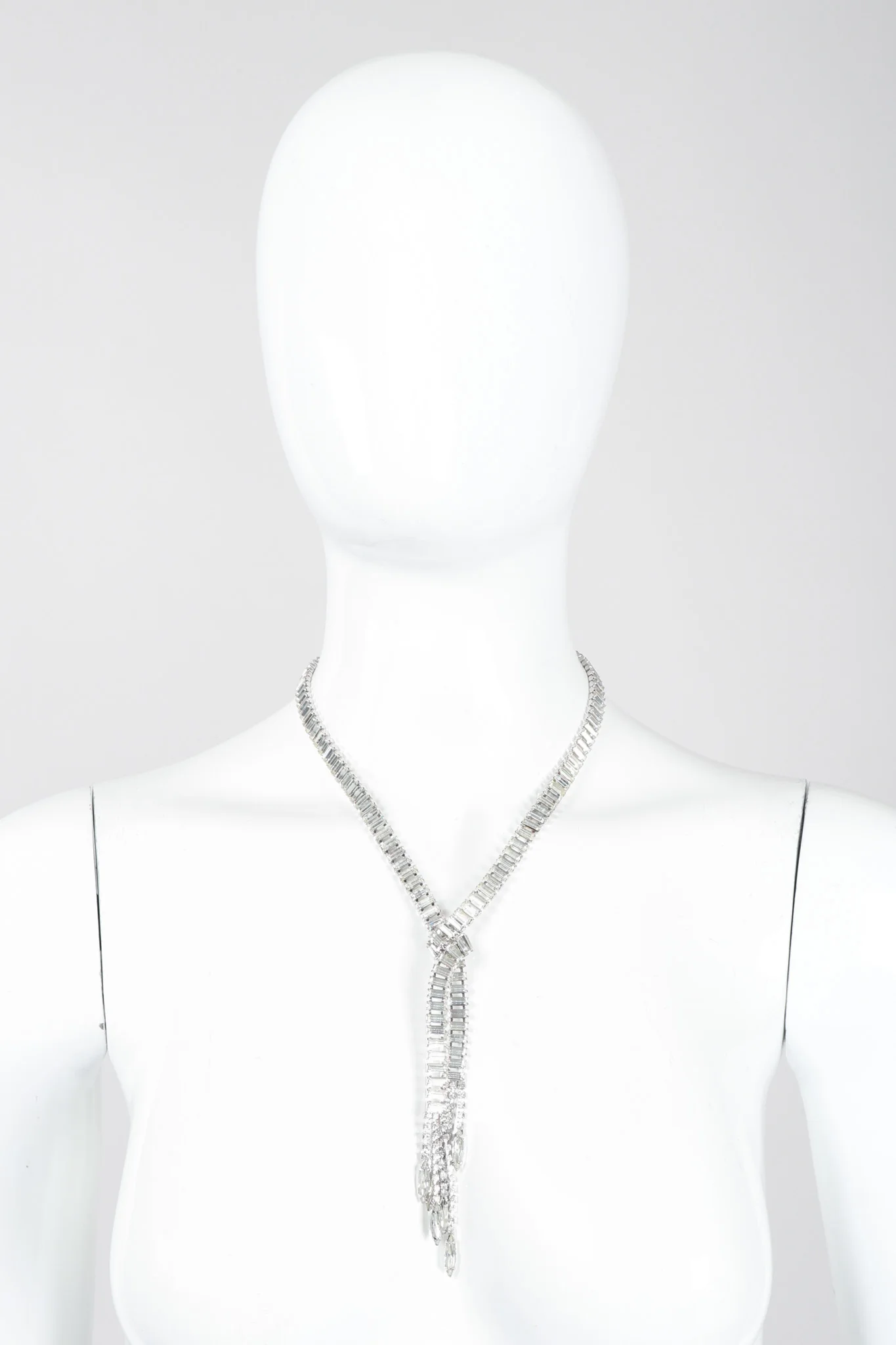 Crystal Lariat Knot Necklace - Image 10