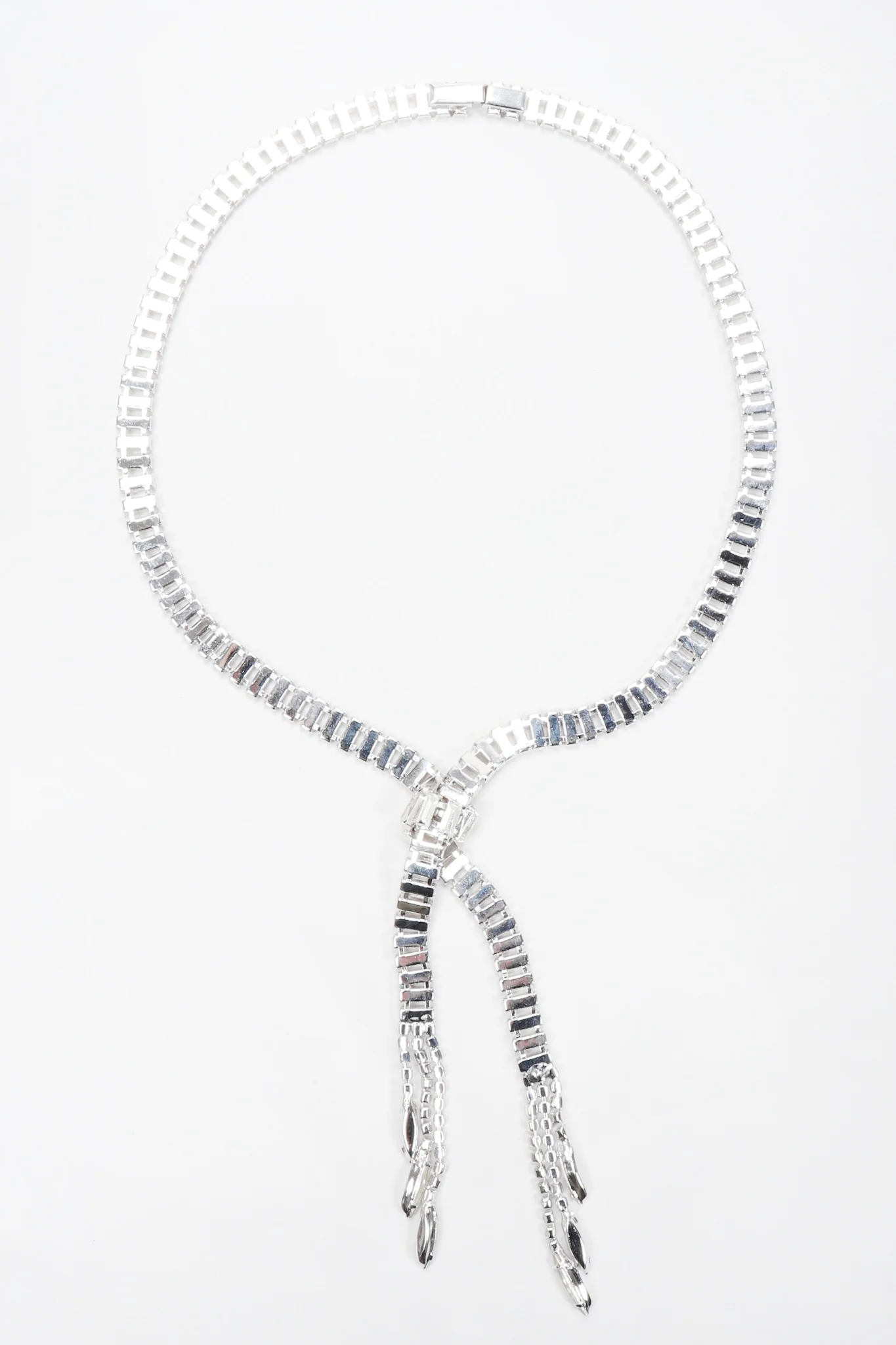 Crystal Lariat Knot Necklace - Image 12