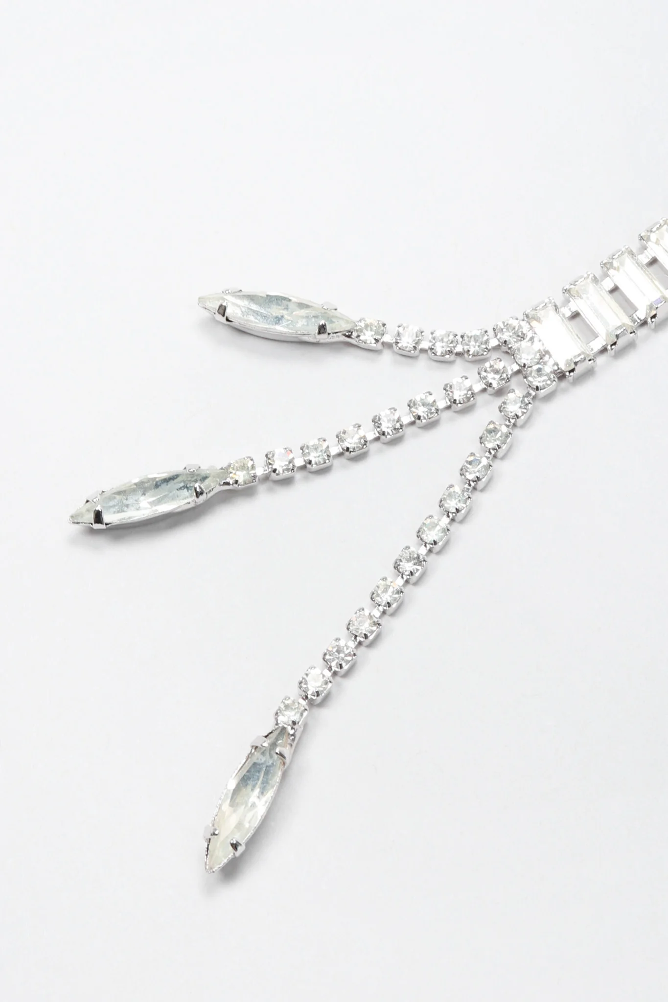 Crystal Lariat Knot Necklace - Image 6