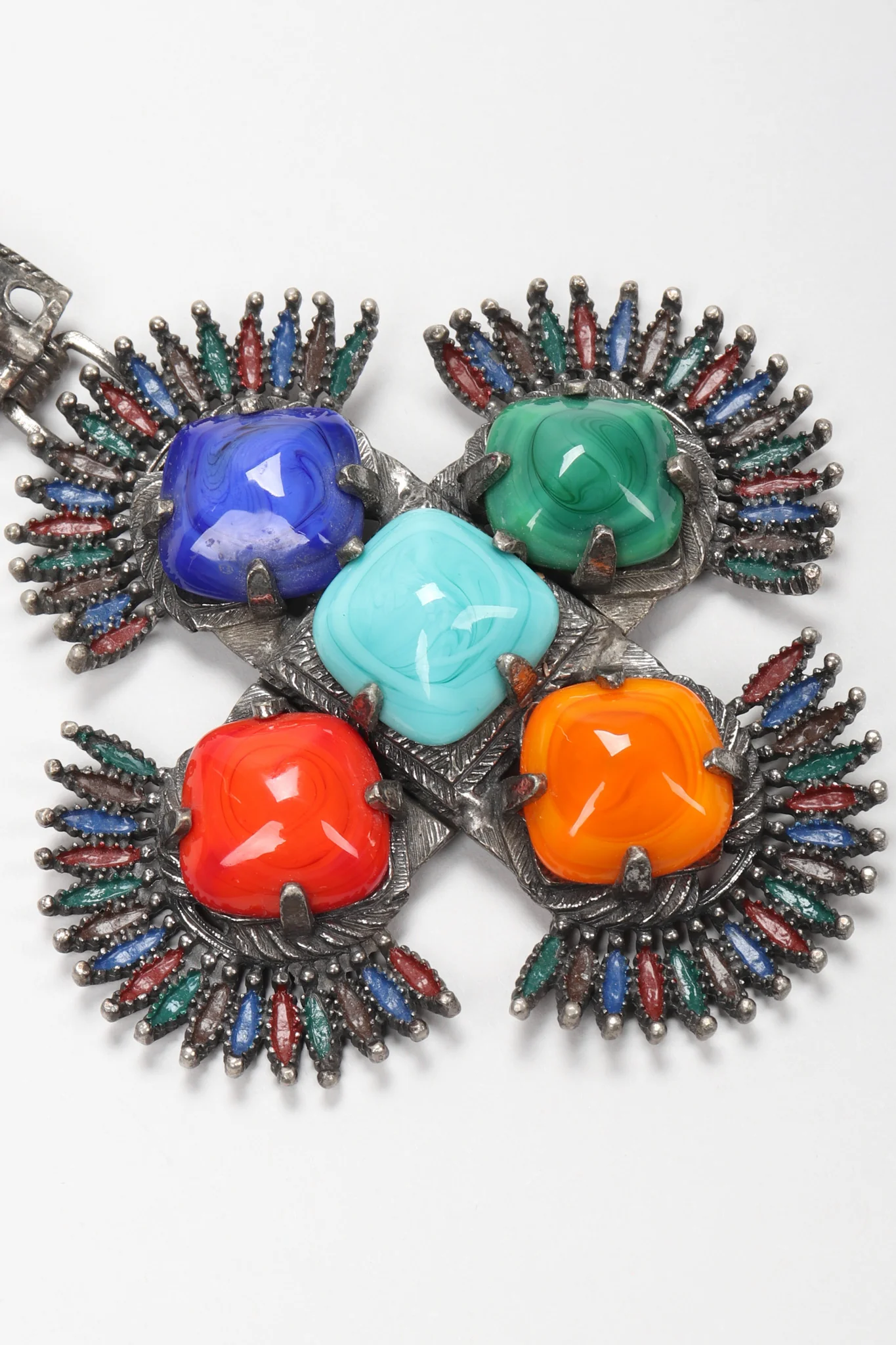 Larry Vrba Mayan Medallion Pendant - Image 5