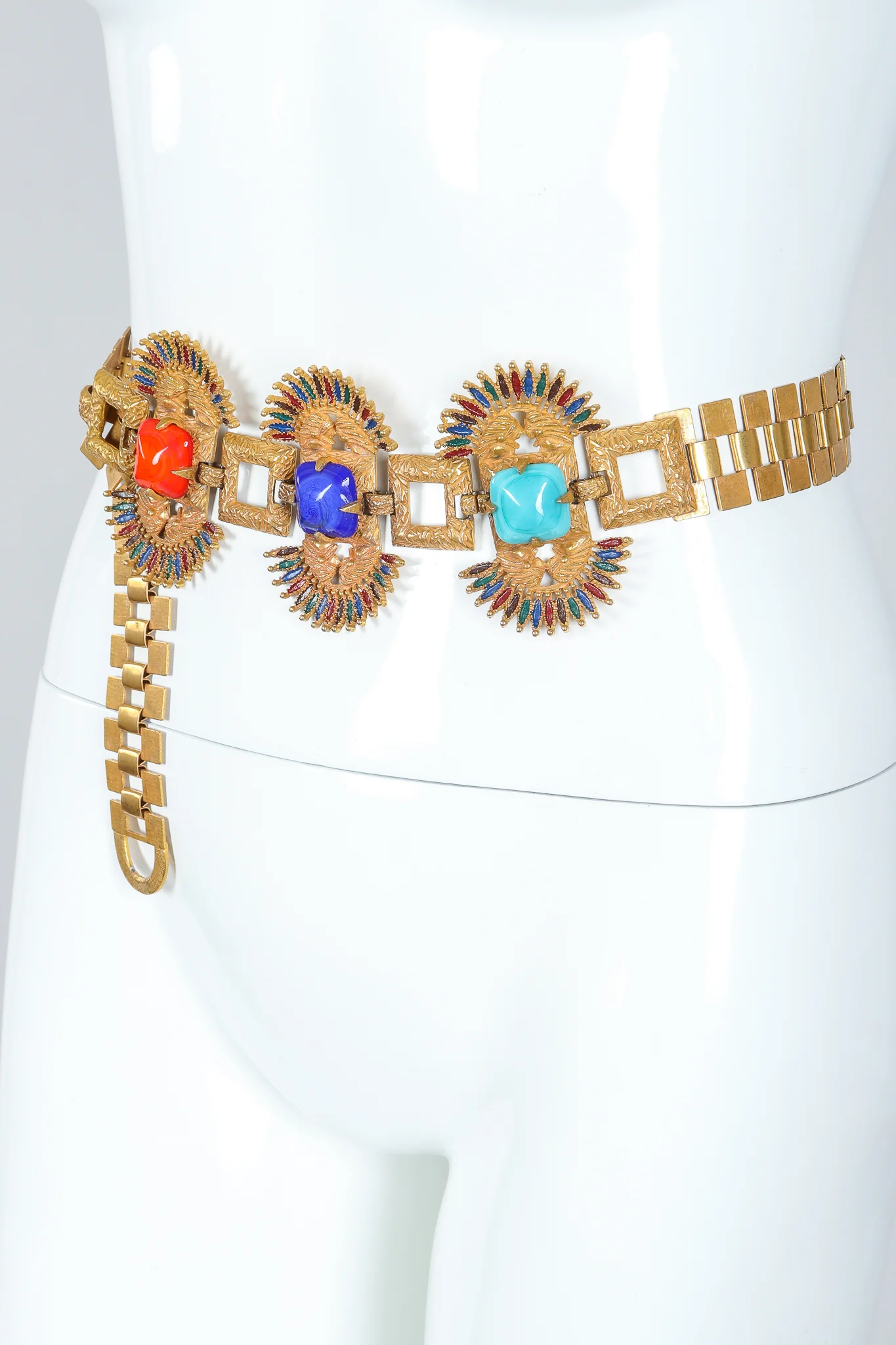Larry Vrba Mayan Revival Chain Belt - Image 2