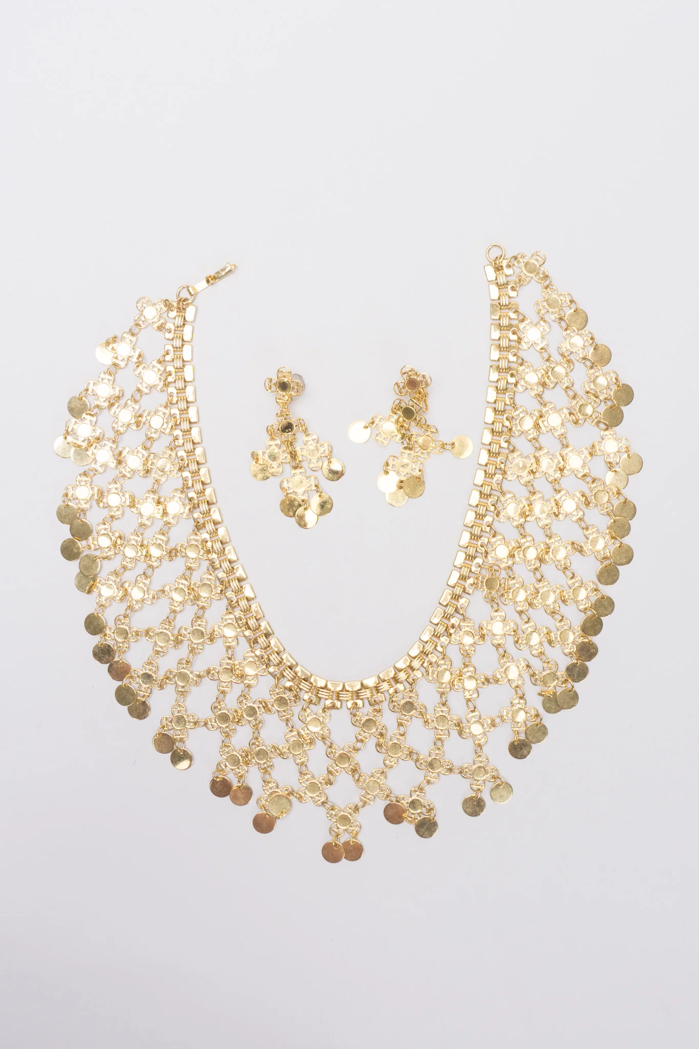 Lattice Mesh Necklace and Earring Set - Image 15