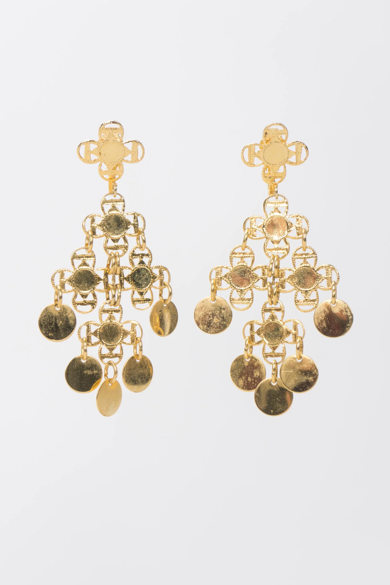 Lattice Mesh Necklace and Earring Set - Image 3