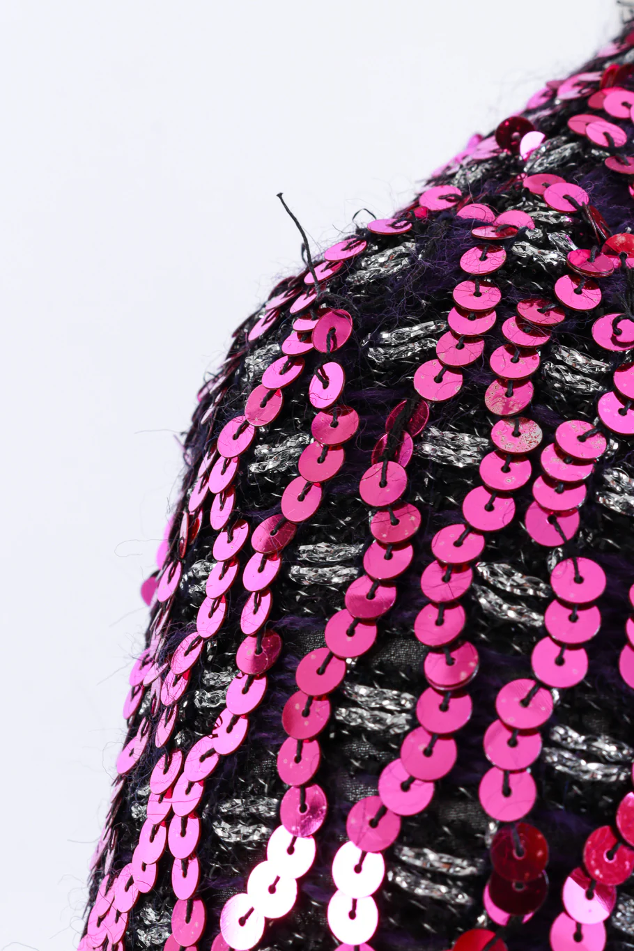 Lattice Sequin Ruffle Top - Image 5