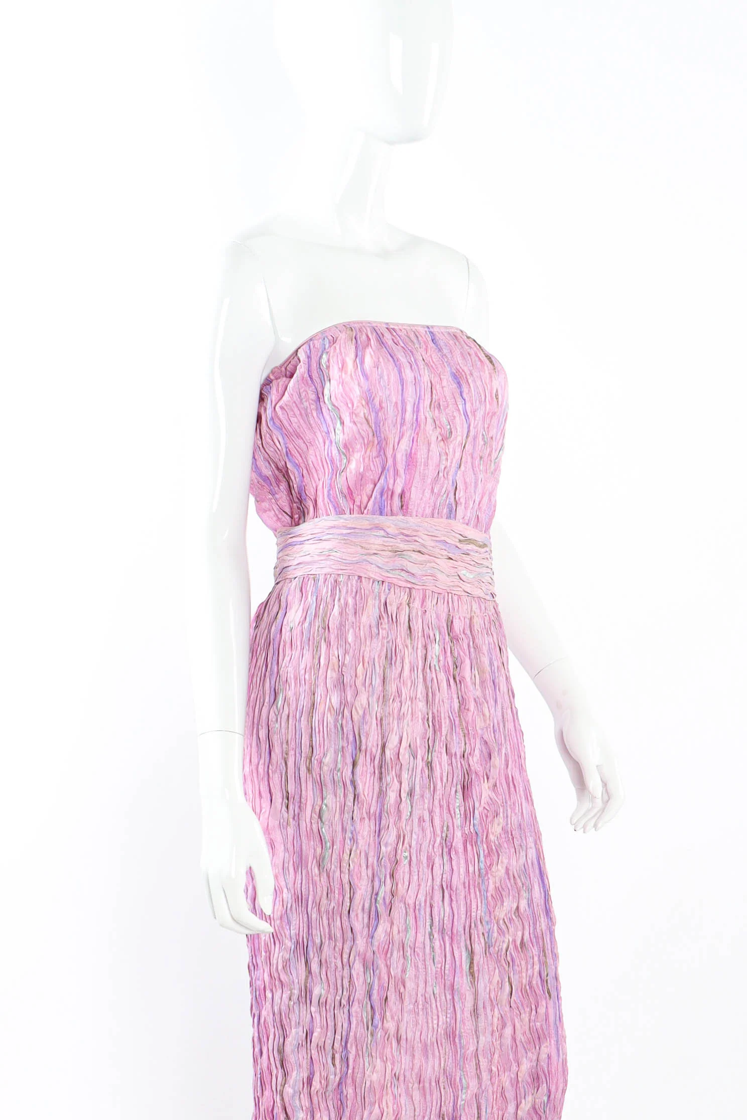 Pleated Mirage Top & Skirt Set - Image 2