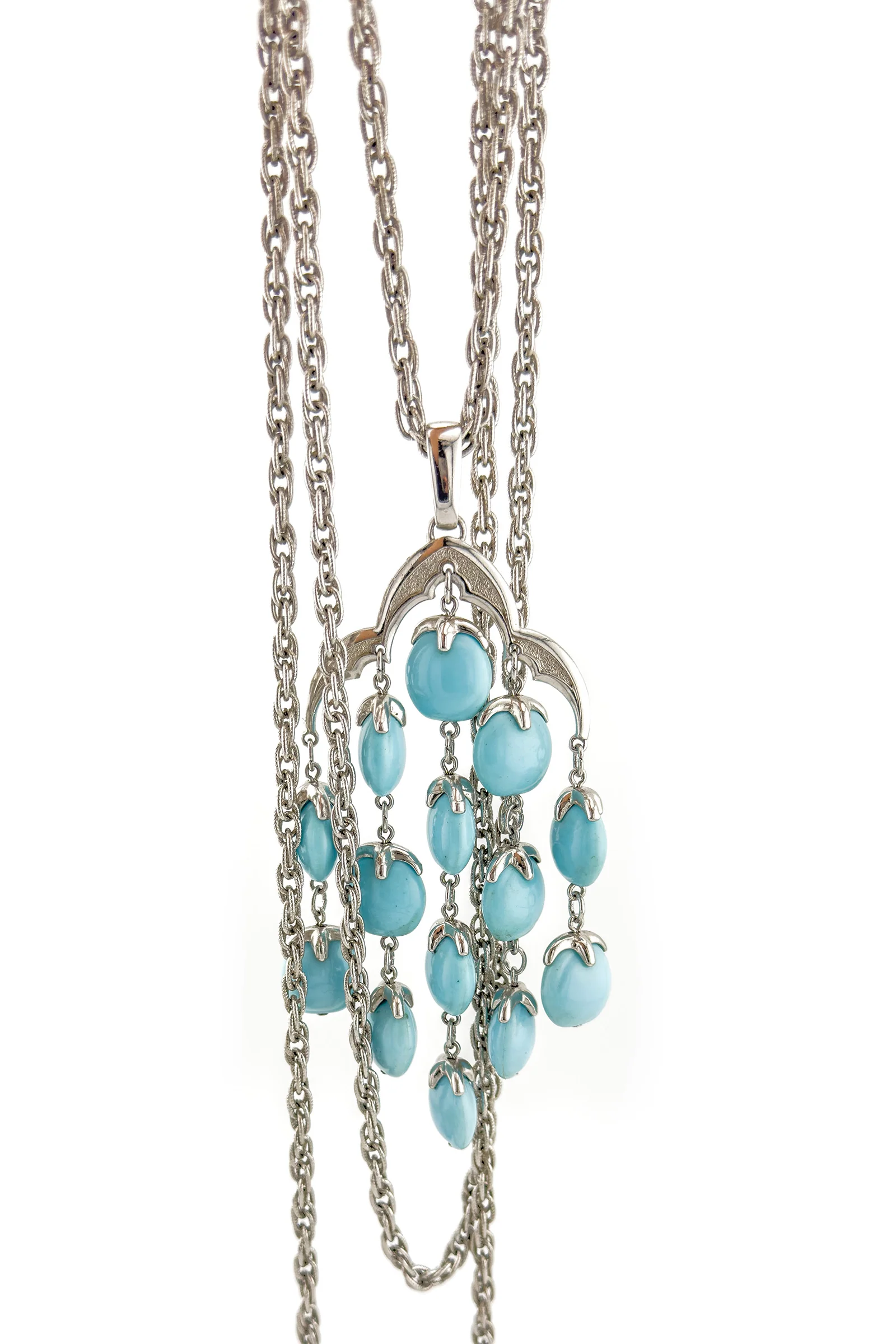 Layered Chandelier Pendant Necklace - Image 3