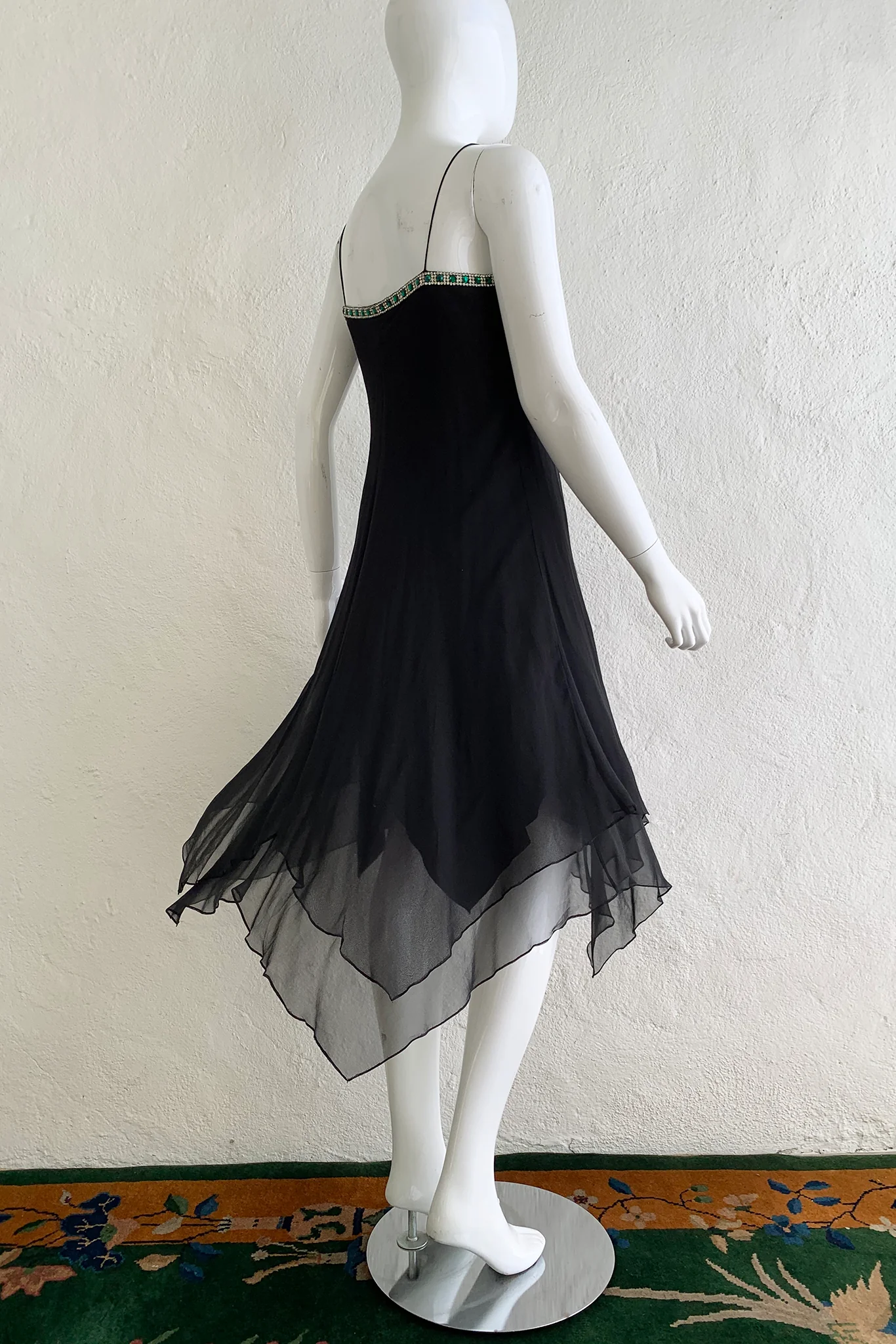 Layered Chiffon Bias Dress - Image 2