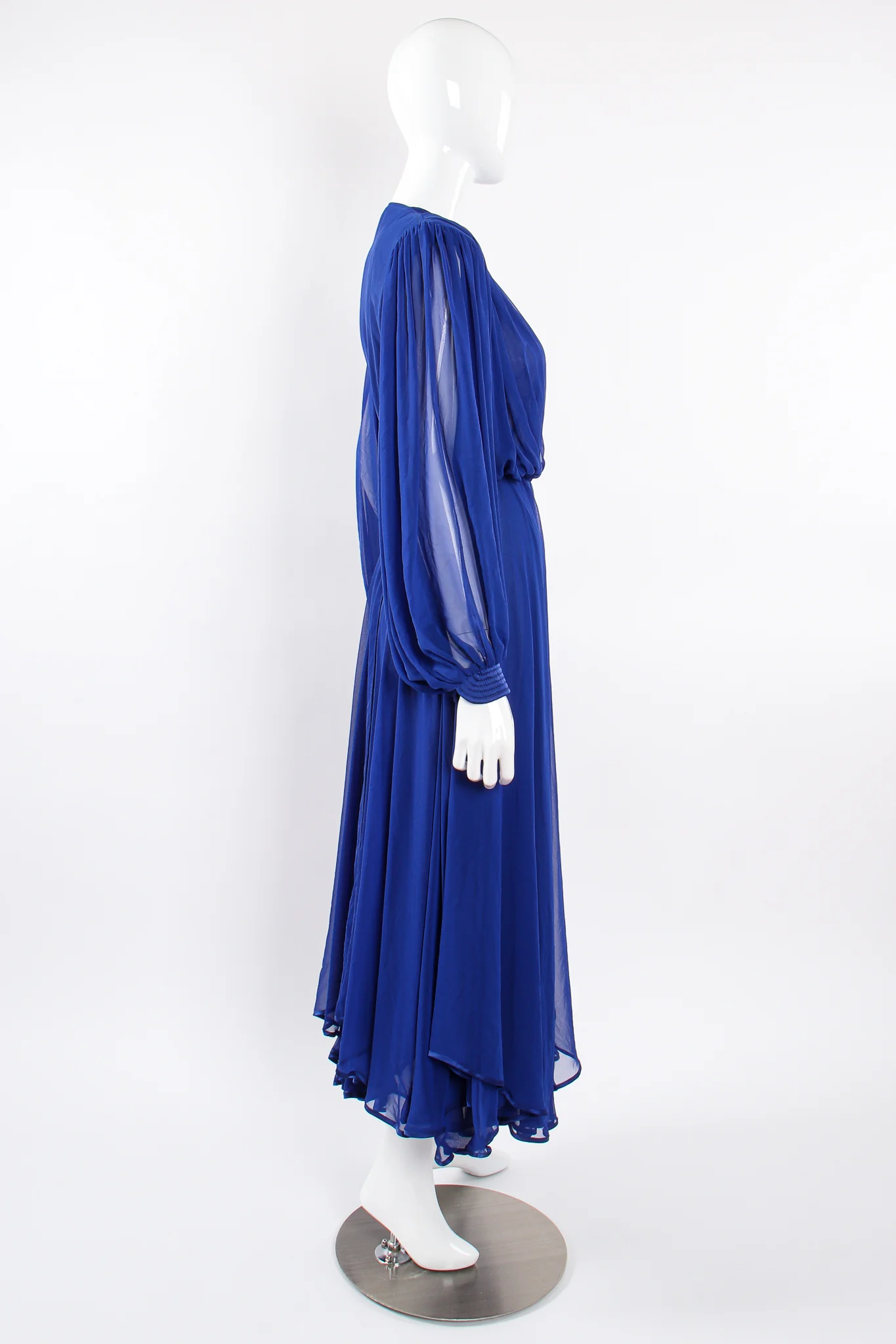 Layered Chiffon Plunge Gown - Image 8