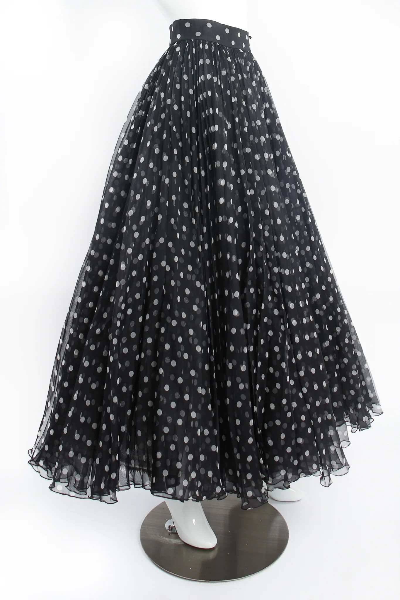 Layered Organza Dot Skirt - Image 3