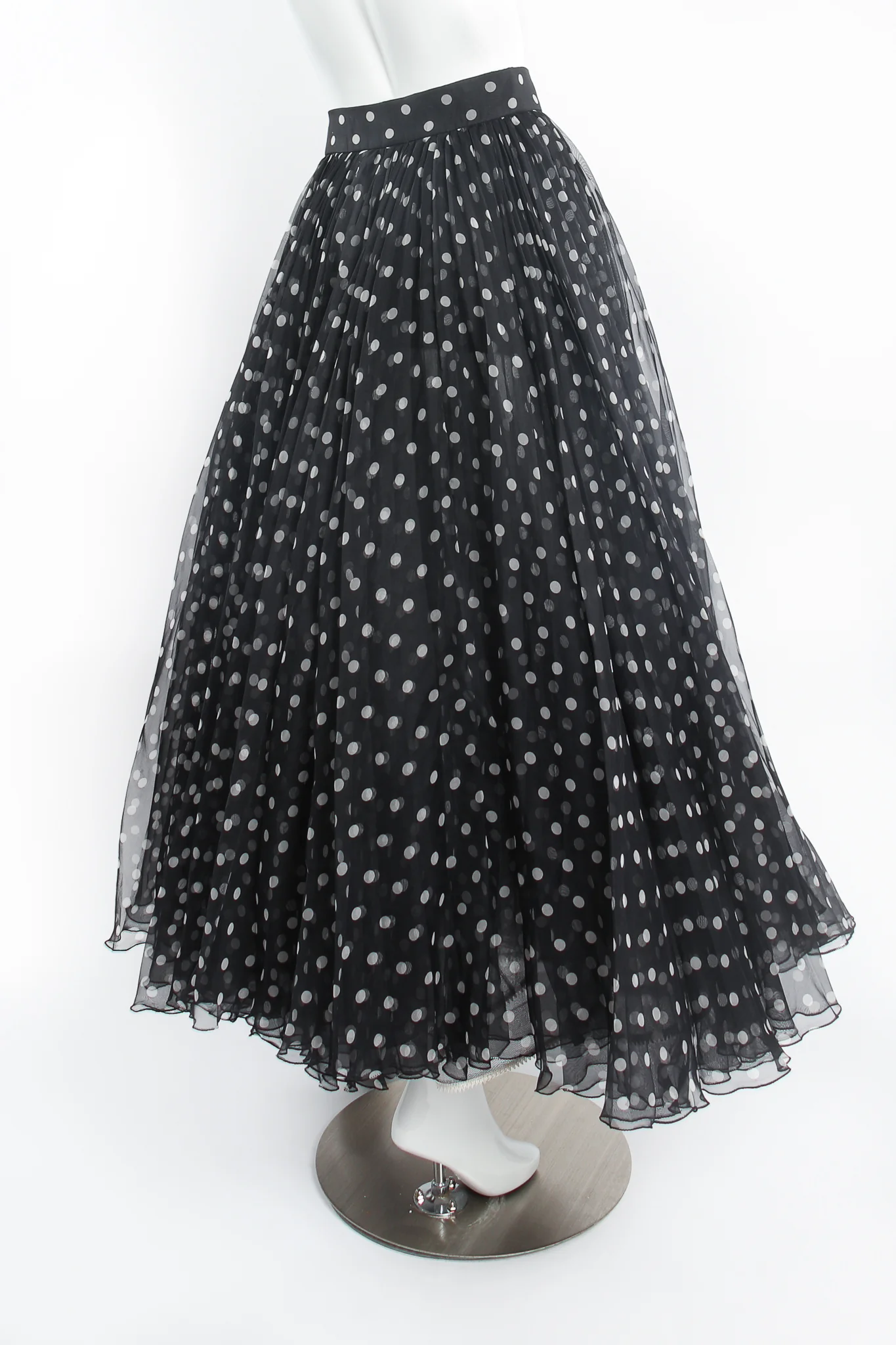 Layered Organza Dot Skirt - Image 4