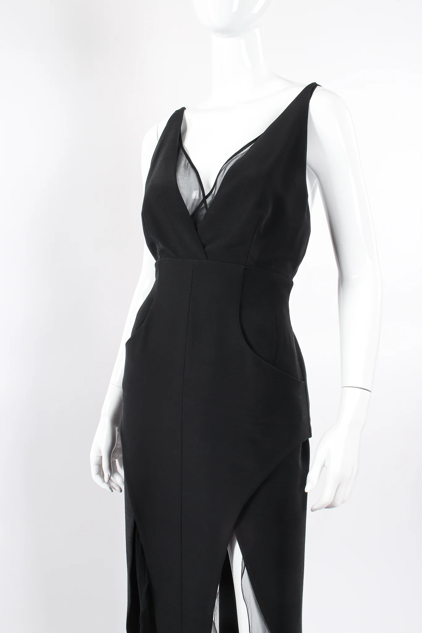 Layered Pointed Hem Dress II - Image 4
