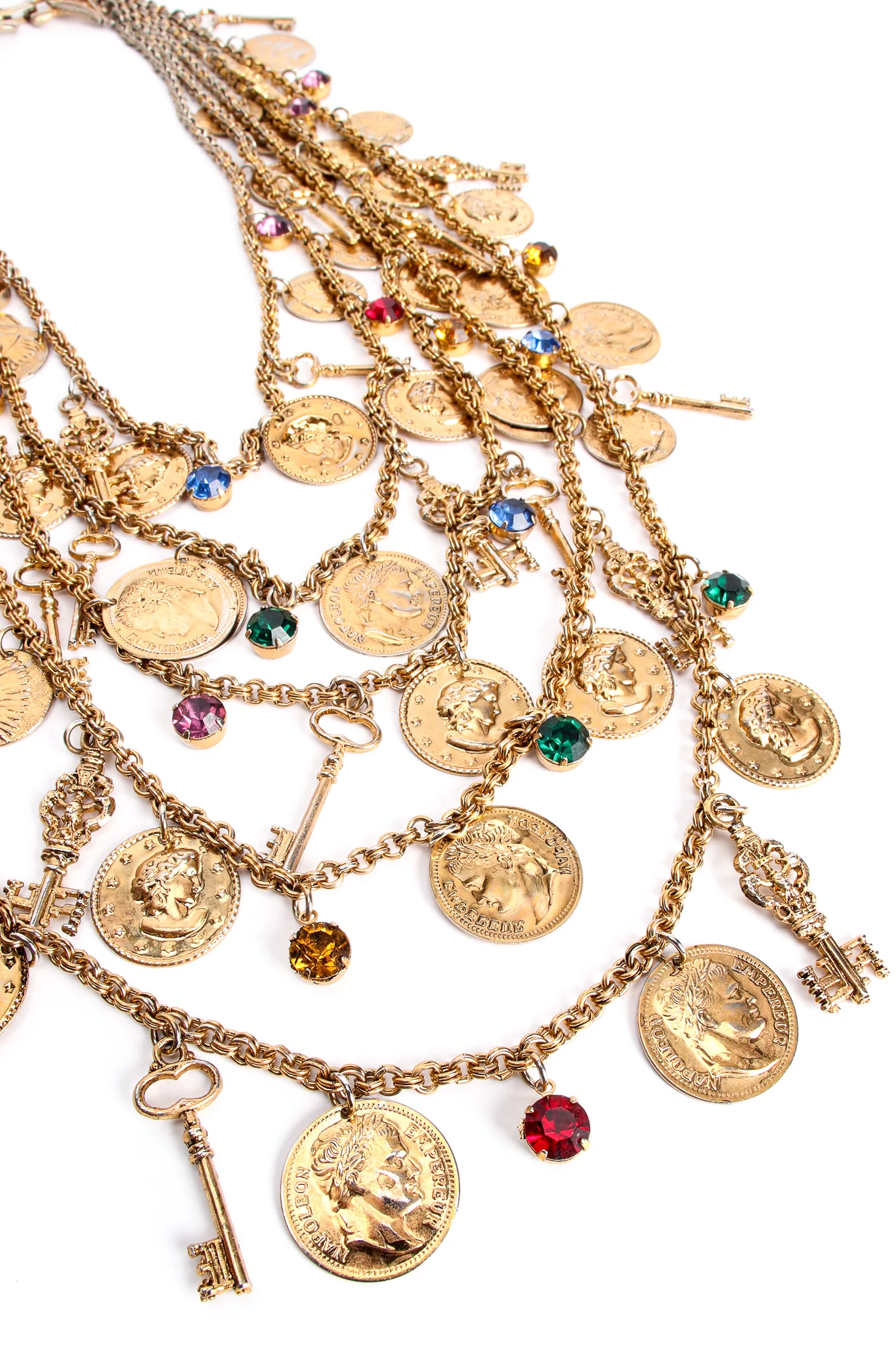 Layered Treasure Charm Necklace