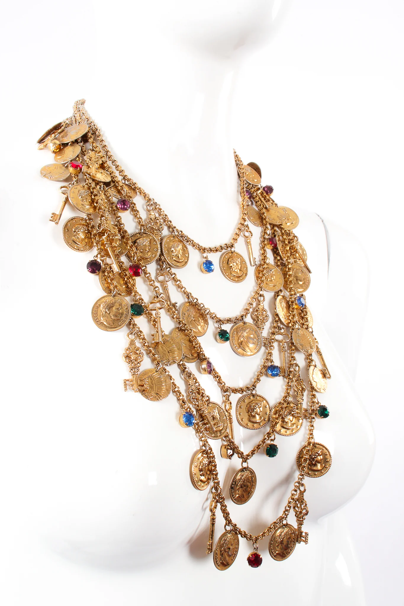 Layered Treasure Charm Necklace - Image 3