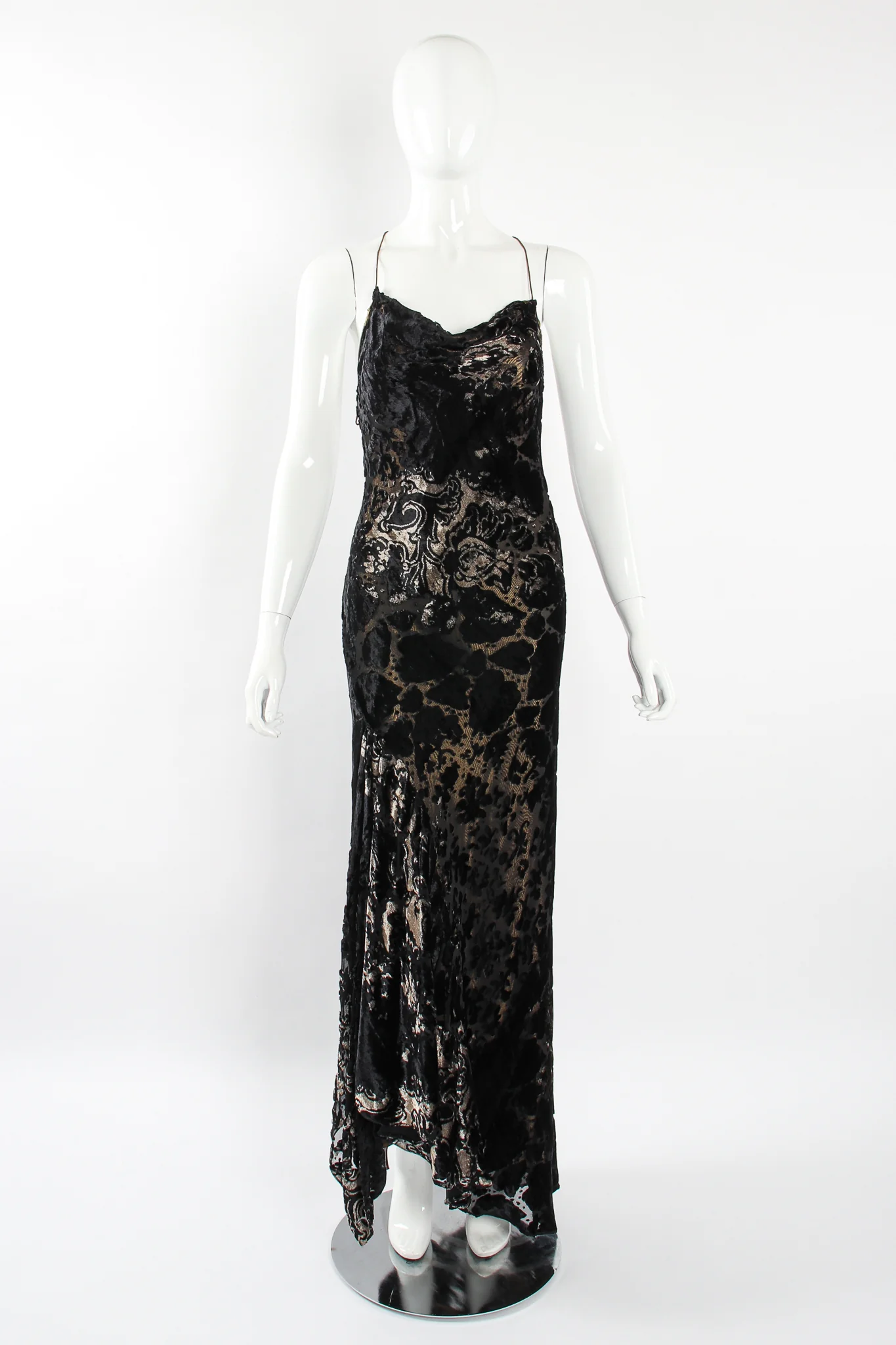 Layered Velvet Burnout Gown - Image 6