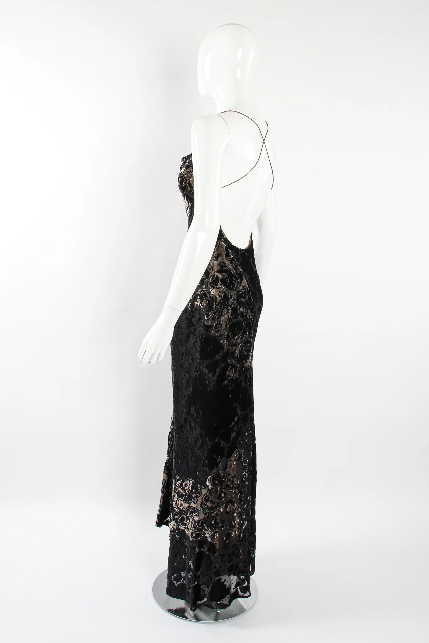 Layered Velvet Burnout Gown - Image 9